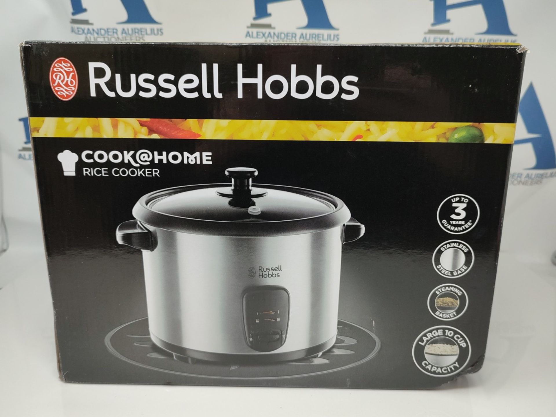 Russell Hobbs 19750 Rice Cooker and Steamer, 1.8L, Silver - Image 2 of 3
