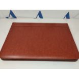 WRIYES Zipped Portfolio Folder a4, Leather Padfolio with 3 Ring Binder, Professional C