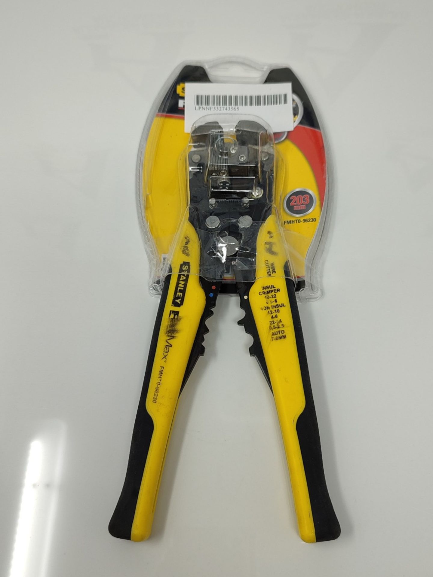 STANLEY FATMAX Automatic Wire Stripper, Strips 10-22 AWG wire with Spring loaded handl - Image 3 of 3