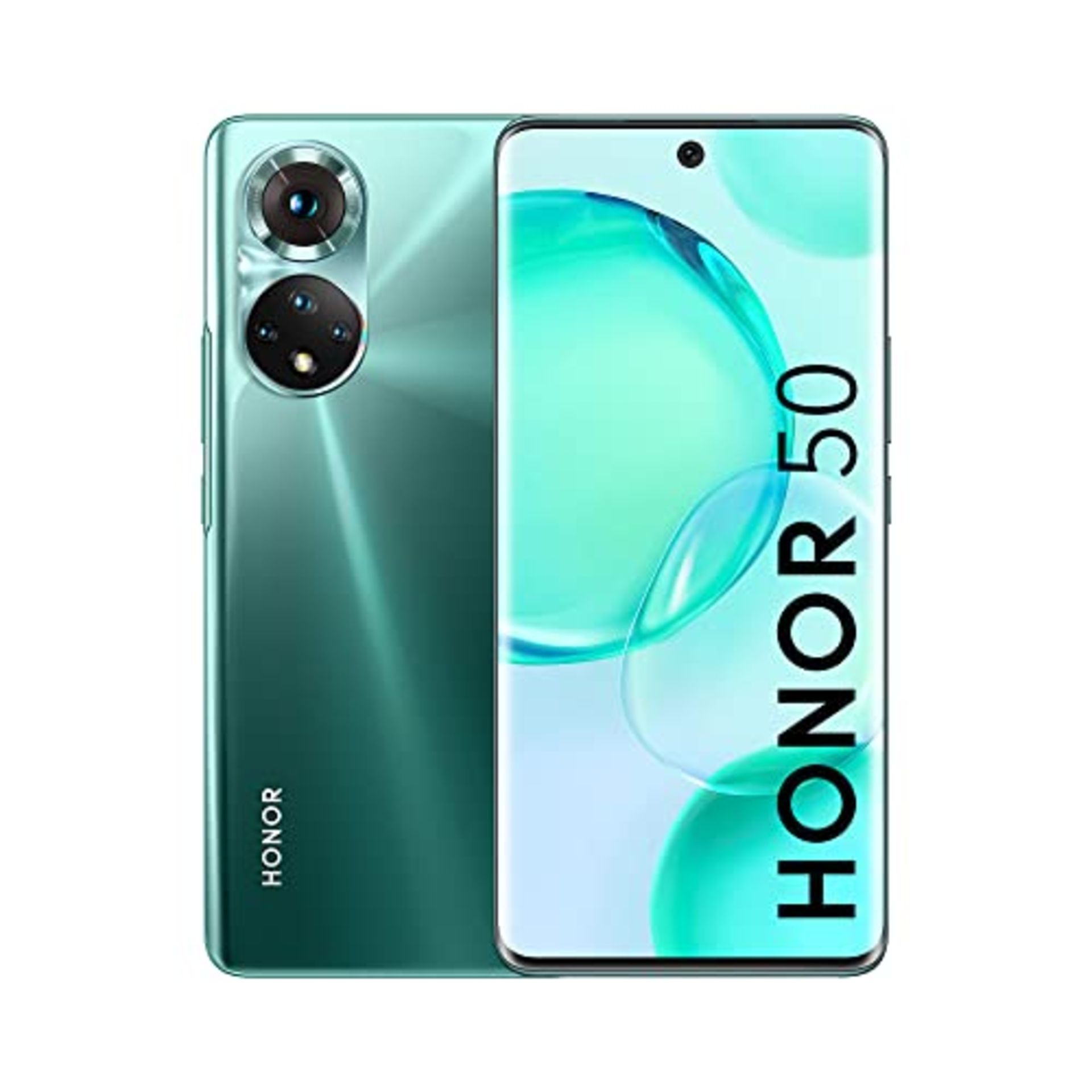 RRP £435.00 HONOR 50 Mobile Phone 5G SIM Free Unlocked 6 + 128 GB Smartphone with 108 MP Camera, 1