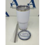 Arsaif 30oz (850ml) Tumbler with Straw and Lid, Insulated Reusable Travel Smoothie Bot