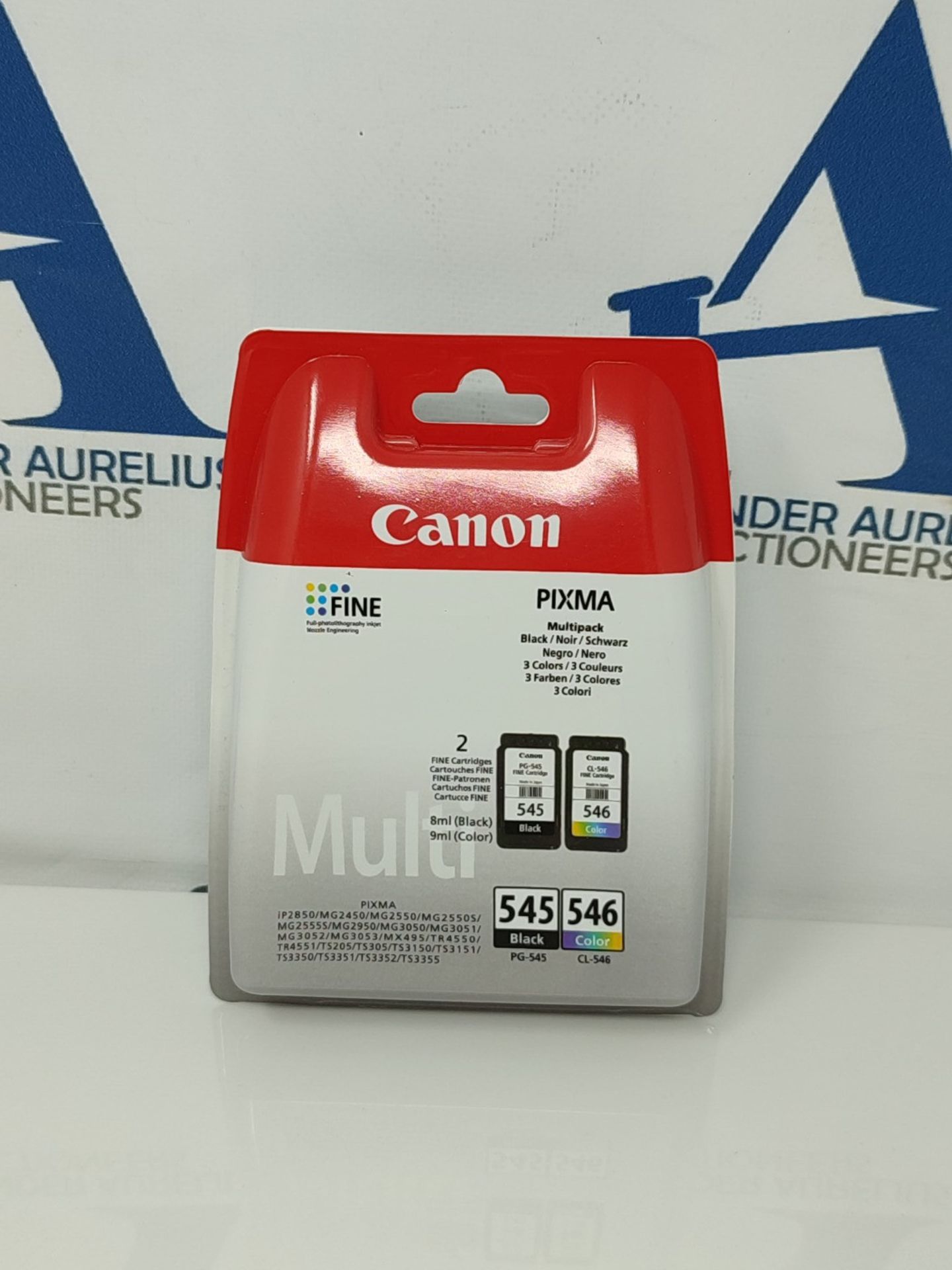 CANON PG-545 / CL-546 Ink Black and Colour Standard Capacity Black 180 SS Colour, Pack - Image 2 of 2