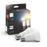 Philips Hue White Ambiance Smart Light Bulb 60W - 800 Lumen 2 Pack [E27 Edison Screw]