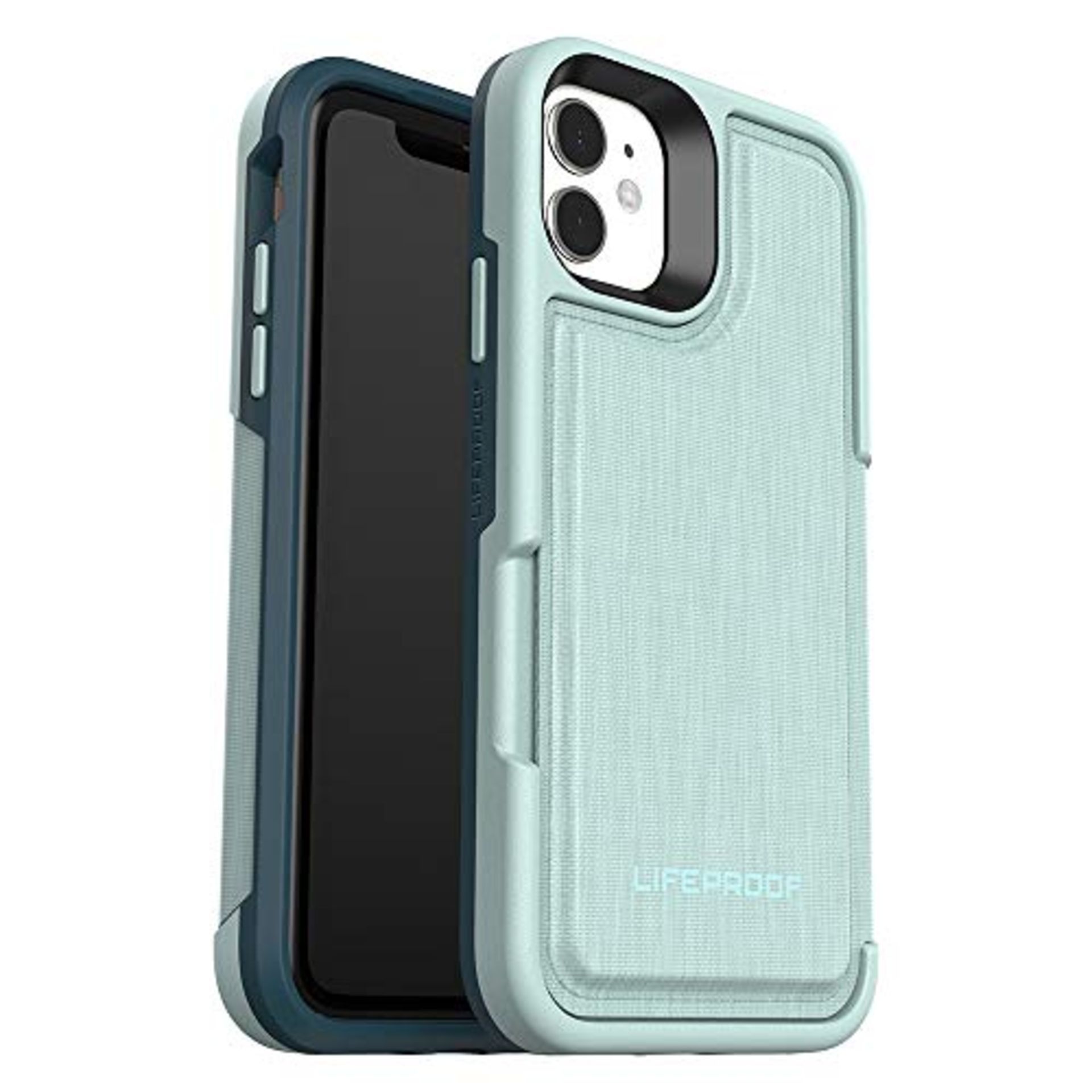 LifeProof Flip Wallet Case, Premium, Drop Protective Wallet Case for iPhone 11 - Water