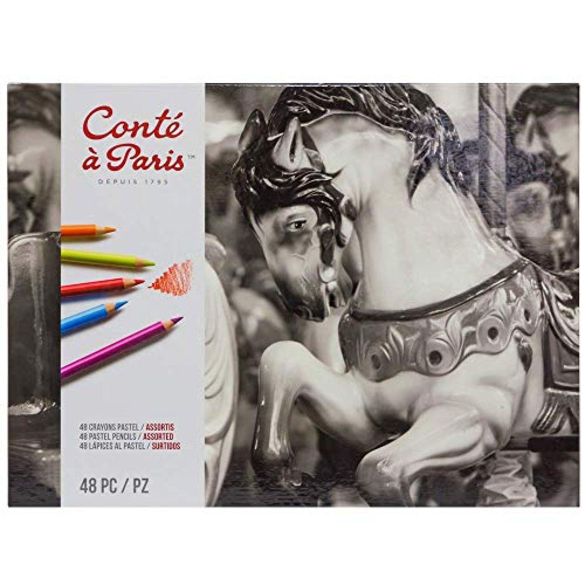 RRP £50.00 Conte a Paris 2184 Pastel Pencil Set, Assorted, Set of 48