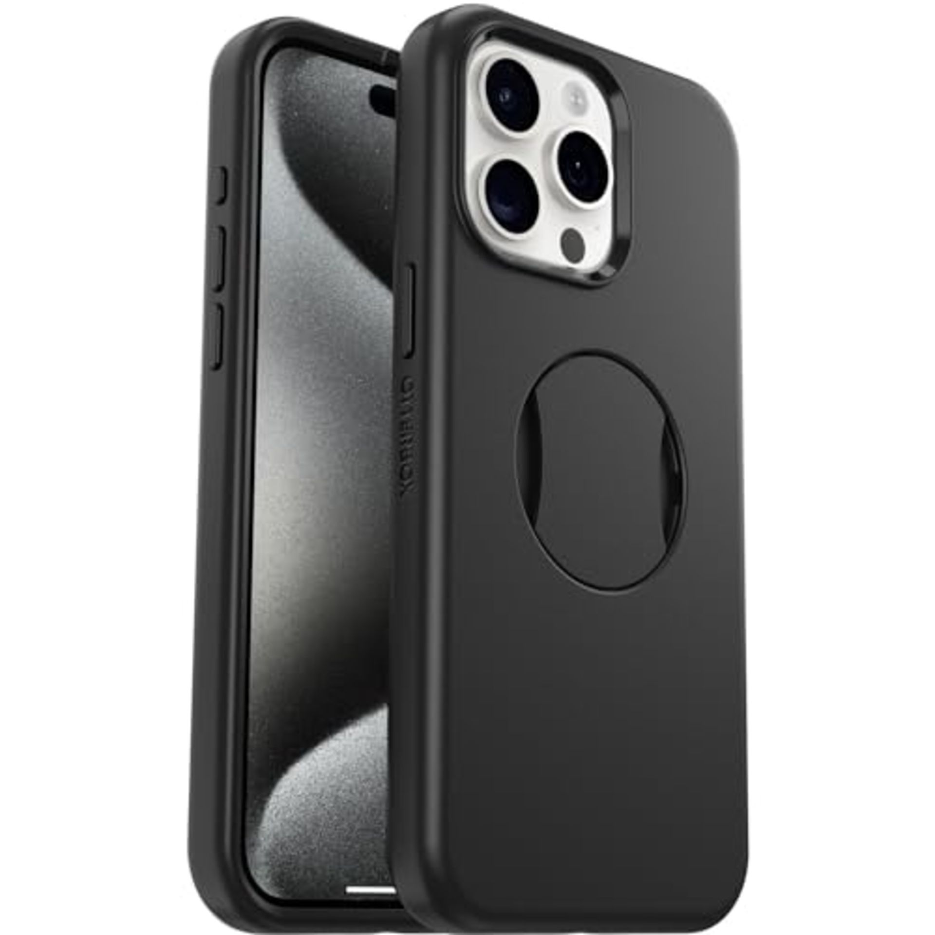 OtterBox OtterGrip Symmetry Case for iPhone 15 Pro Max for MagSafe, Drop Proof, Protec