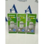 E-Saver - CFL Full Spiral - Energy Saving Light Bulbs - 20w = 100 Watt - (Pack of 3) -