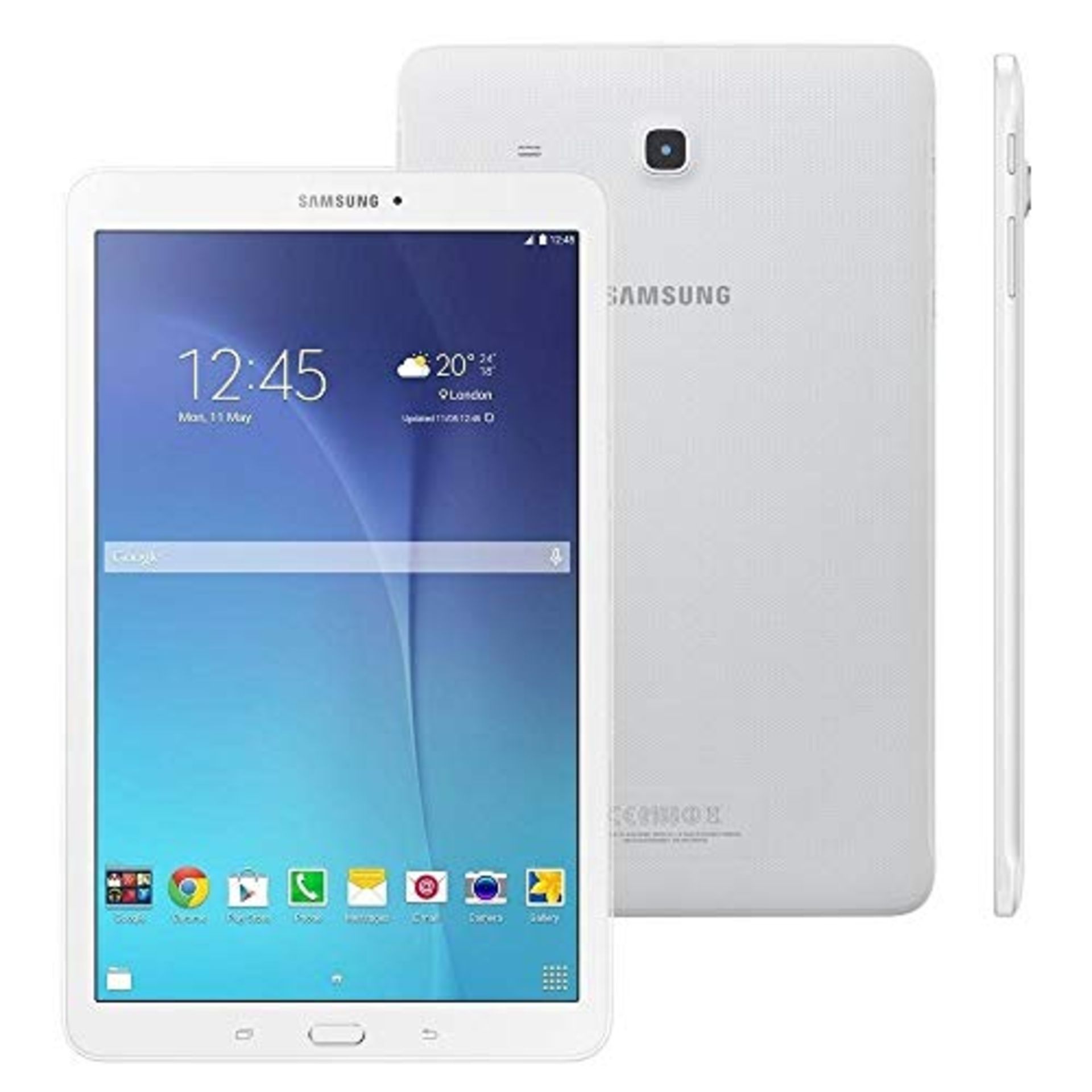 RRP £124.00 Samsung T560 9.6 Inch Galaxy Tablet (White) - (Quad Core, 1.5 GB RAM, 8 GB Storage, An