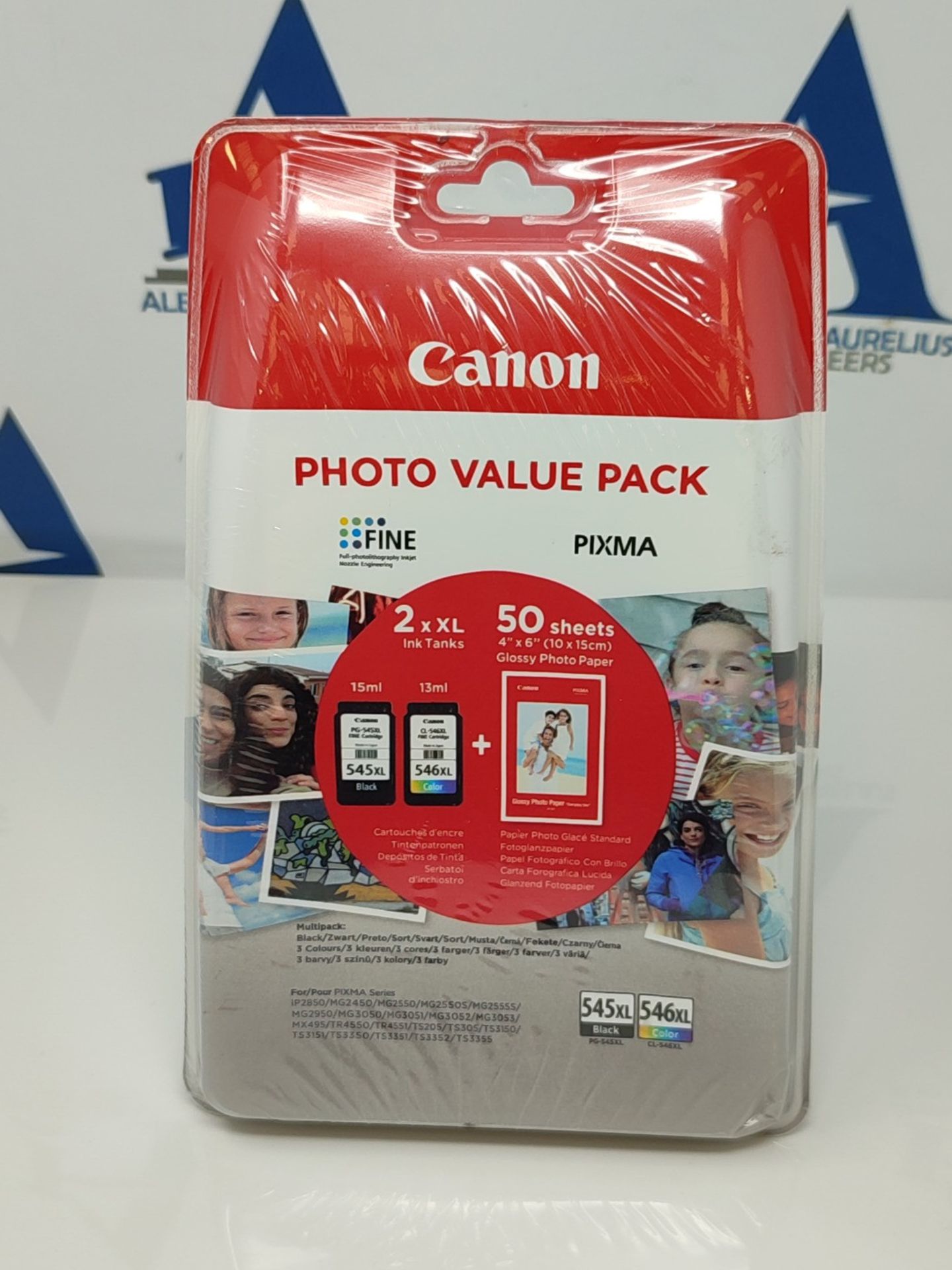 Canon Genuine Ink Cartridges PG-545XL/C-546 XL + Photo Paper Value Pack For Selected T - Bild 2 aus 3