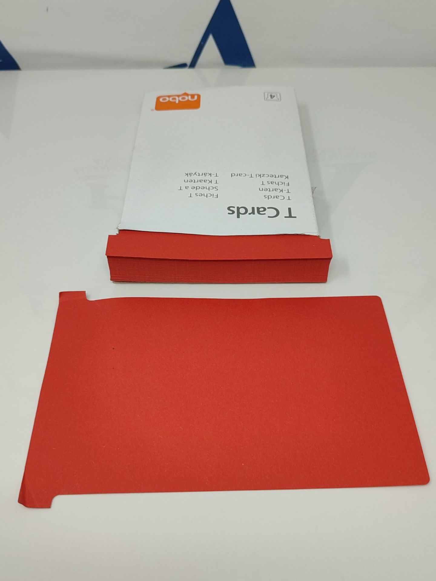 Nobo T-Card Planning Cards, Red, Size 4, Pack Of 100 Planning Card Re-Fills, Office Wa - Image 3 of 3