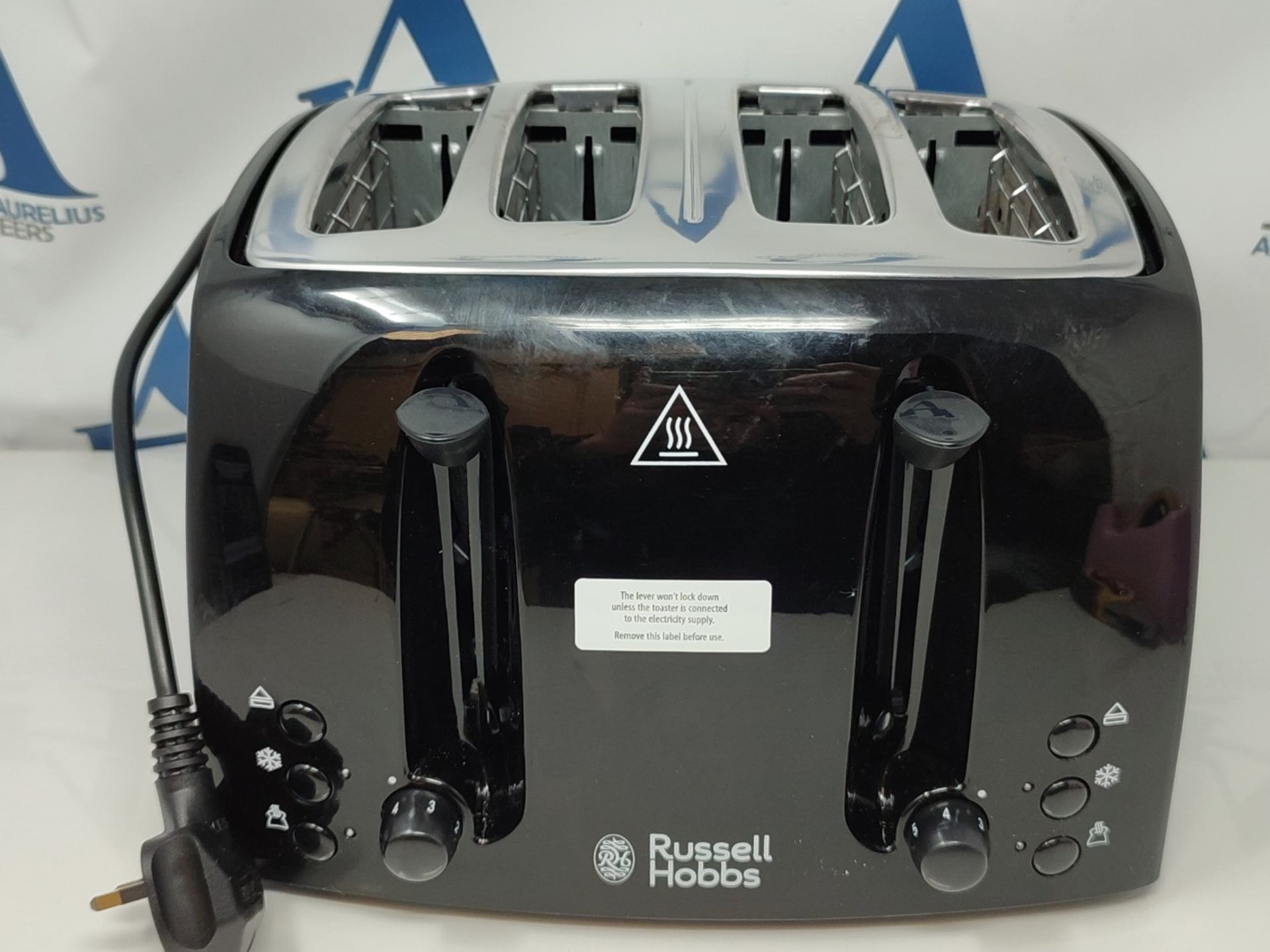 Russell Hobbs 21651 Textures 4-Slice Toaster 21651-Black, Plastic, Black - Bild 2 aus 2