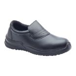 Blackrock Black Hygiene Slip-On Safety Shoe Steel Toe Cap Shoes Non Slip Shoes, Nursin