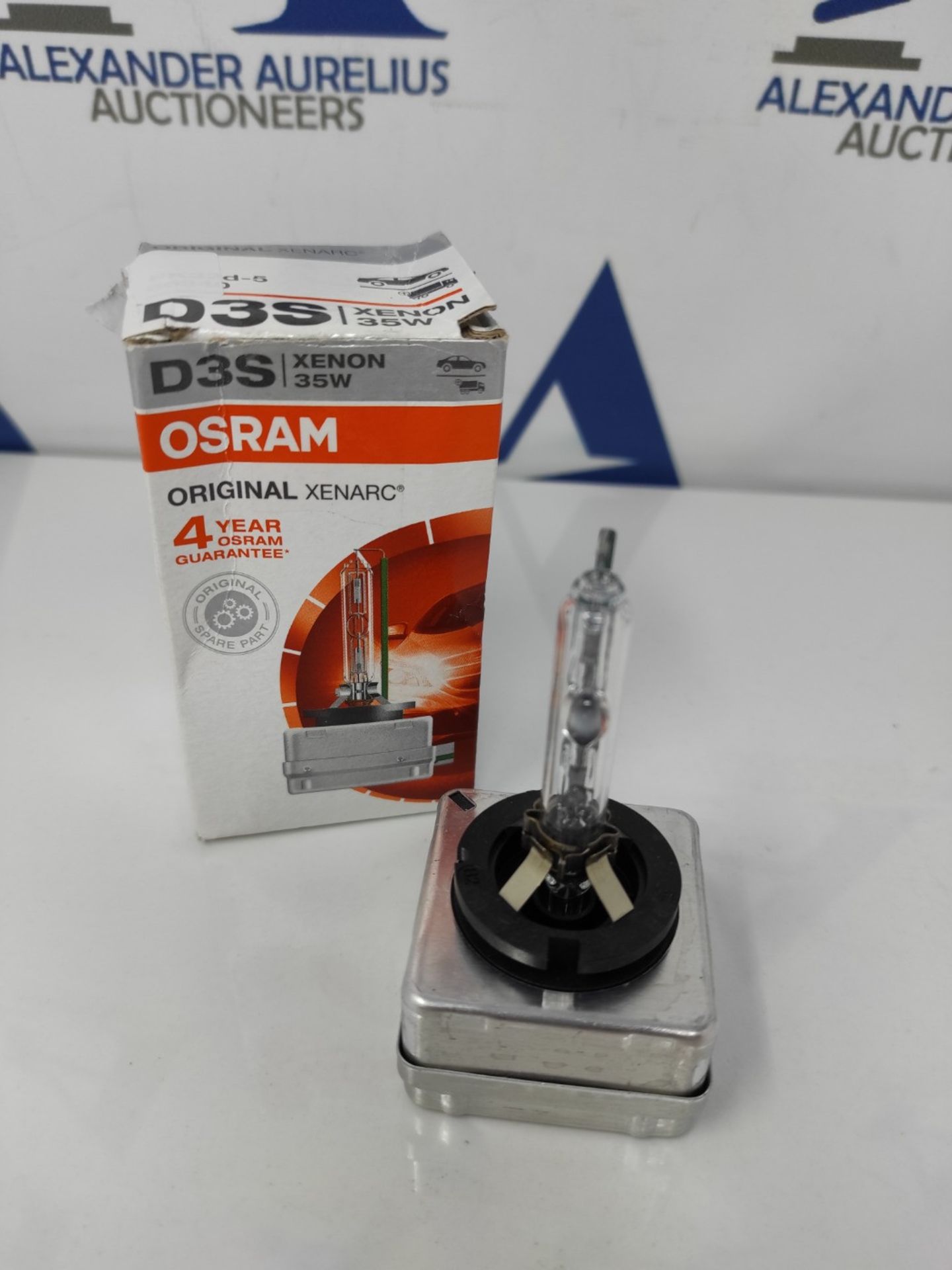 OSRAM XENARC ORIGINAL D3S HID, Xenon Headlight Bulb 66340HBI, Folding Carton Box (1 pi - Image 2 of 3