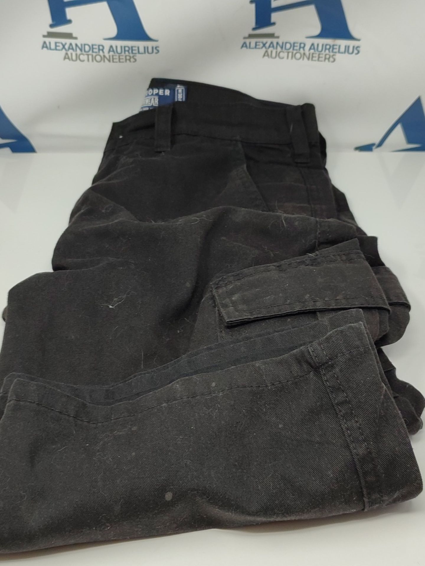 Lee Cooper LCPNT205_BLKC_30 Mens Cargo Trouser, Black ,30W/33L (Long) - Image 2 of 2