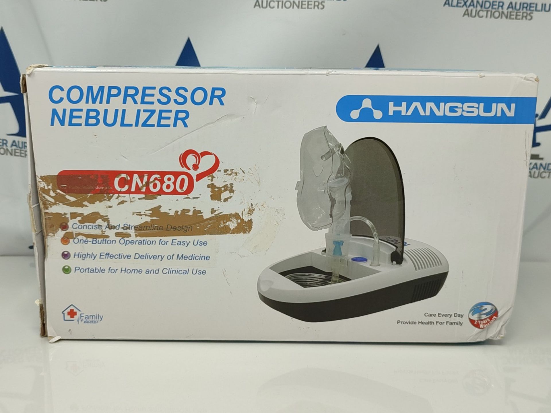 Hangsun Nebuliser Machine for Adults and Kids Compressor Nebulizer Compact Inhaler CN6 - Bild 2 aus 2