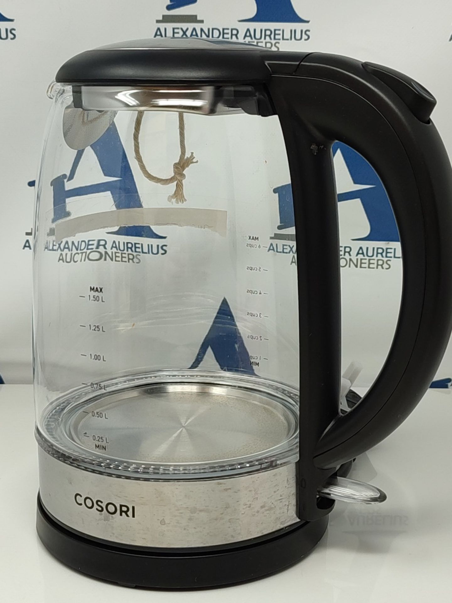COSORI Electric Kettle Glass, Fast Boil Quiet, 3000W 1.5L with Blue LED, Stainless Ste - Bild 3 aus 3