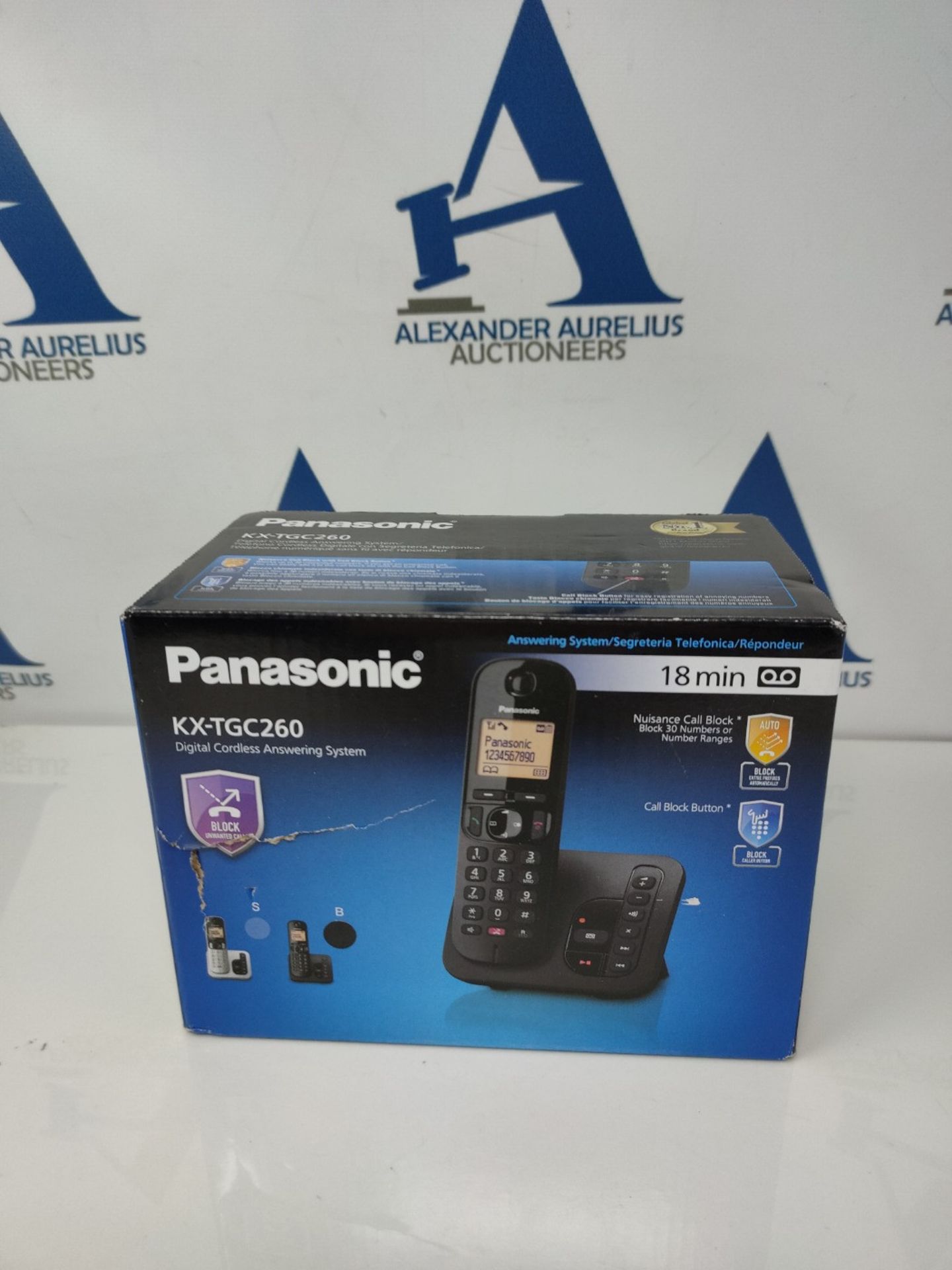 Panasonic KX-TGC260 Digital Cordless Phone: 18-min answering machine, dedicated call b - Bild 2 aus 3