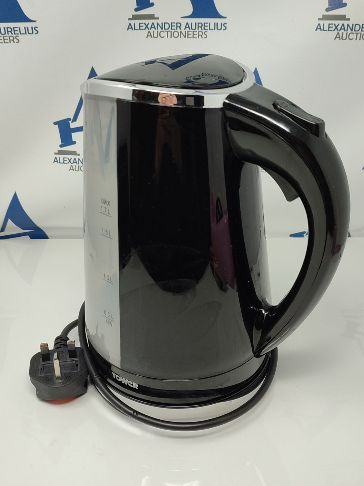 Tower T10012 LED Colour Changing Kettle, 1.7L, 2200W, Black - Bild 2 aus 2