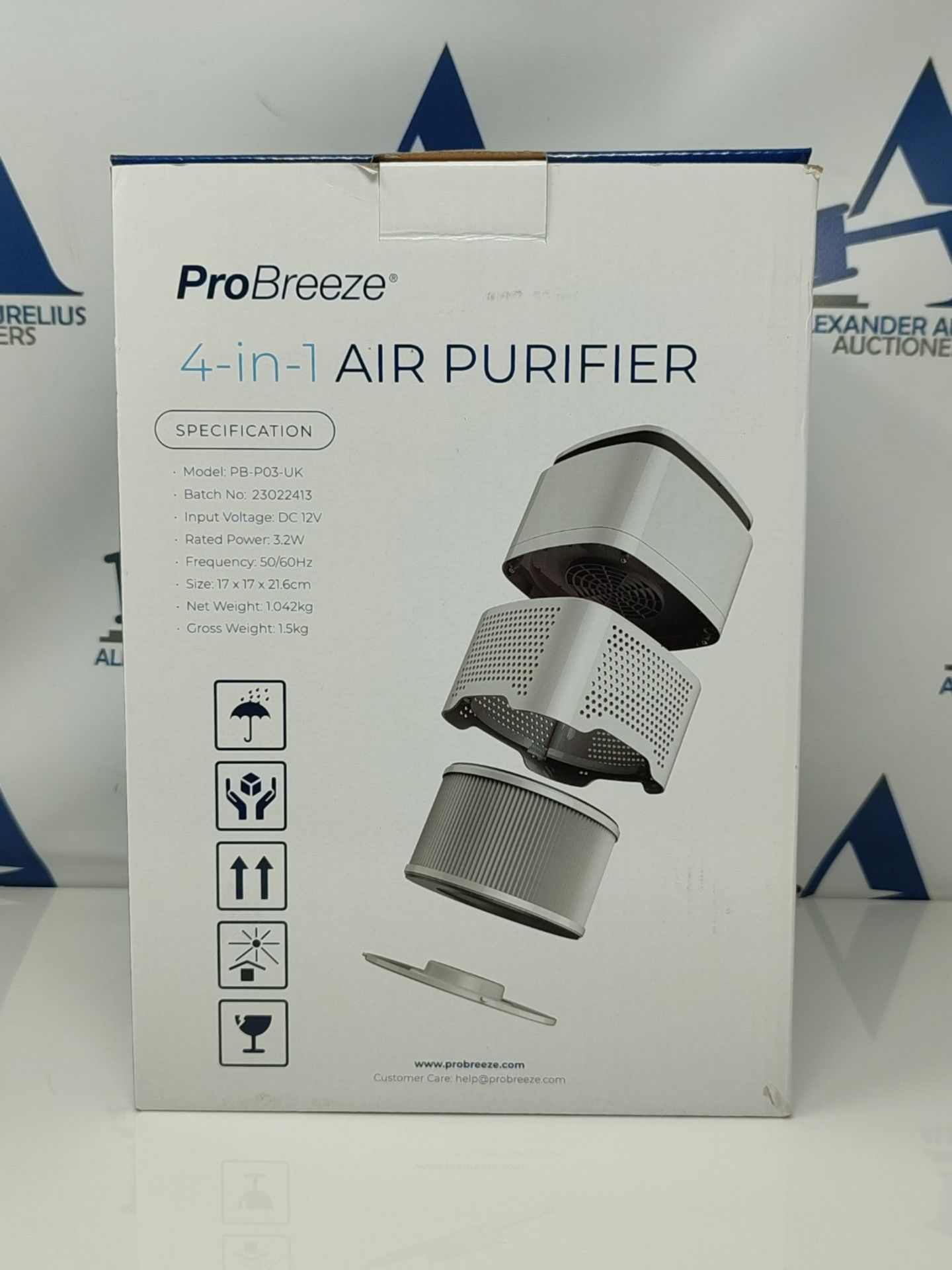 Pro Breeze® Air Purifier for Home, 4-in-1 with Pre, True HEPA & Active Carbon Filter