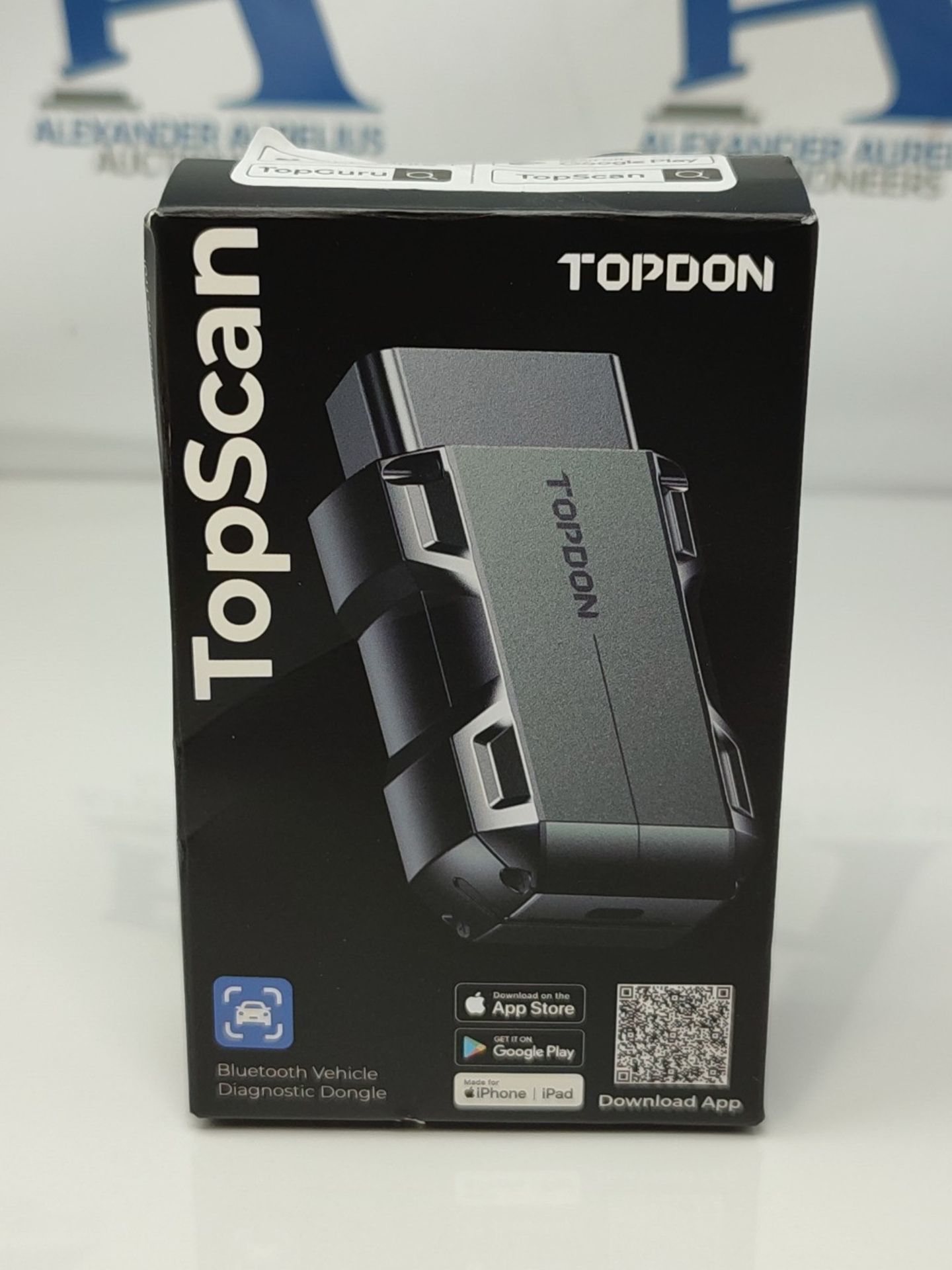RRP £59.00 TOPDON Topscan OBD2 Scanner Bluetooth, Wireless OBD2 Code Reader with Active Test, 8 R - Image 2 of 3