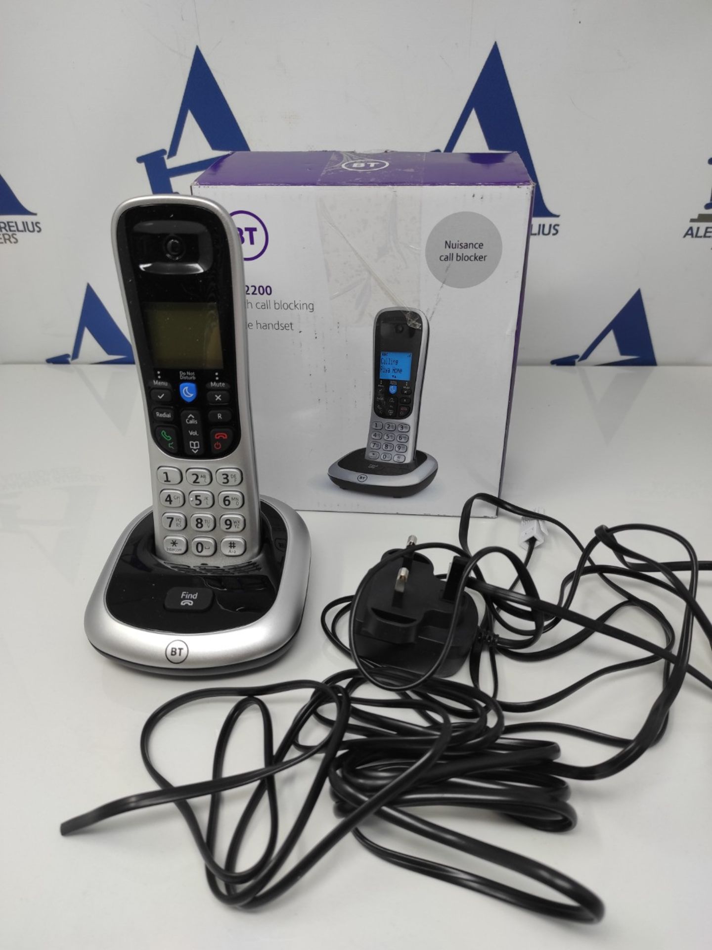 BT 2200 Cordless Landline House Phone with Nuisance Call Blocker, Single Handset Pack - Bild 2 aus 2