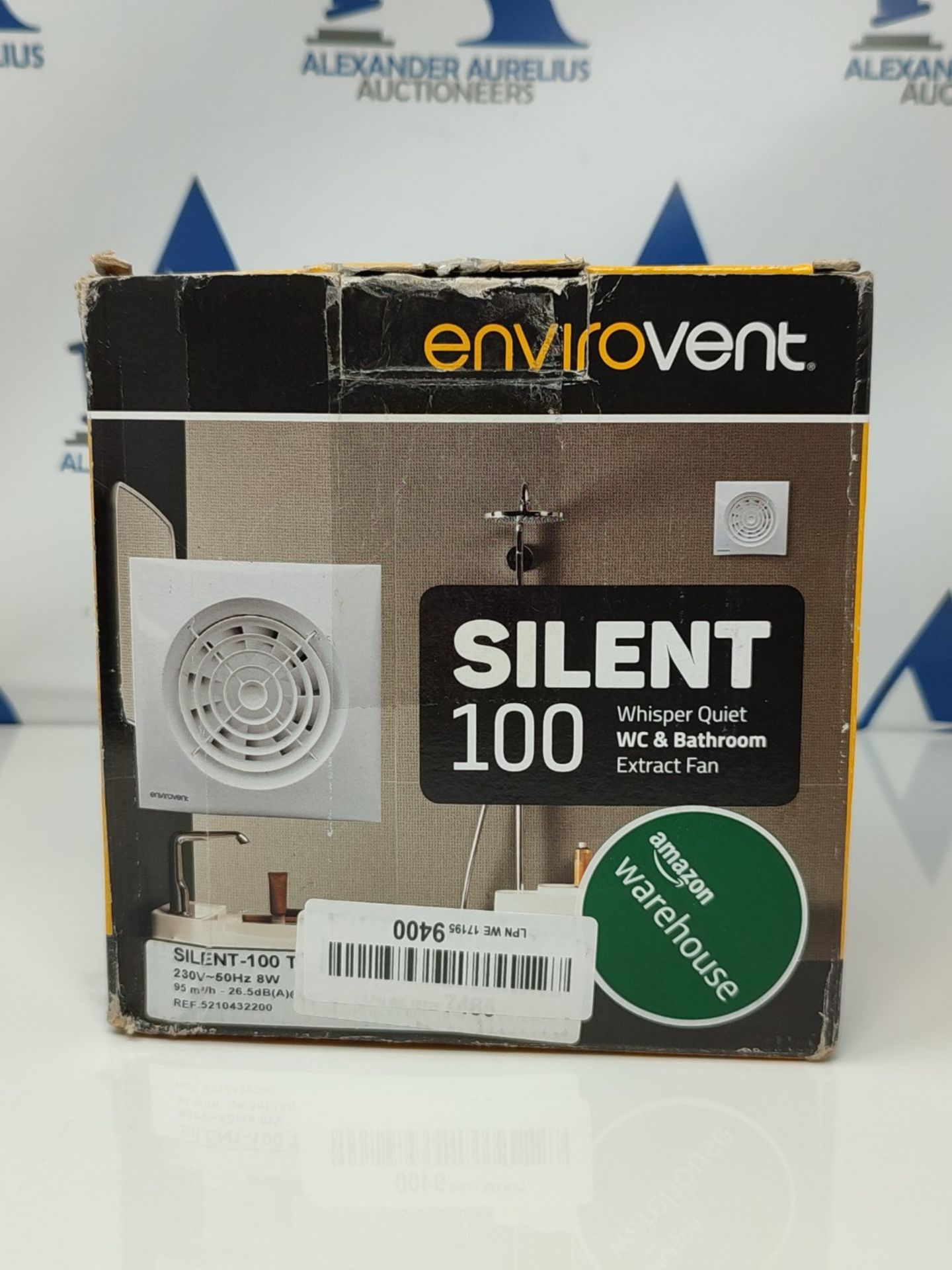 Envirovent SIL100T Silent-100T Axial Silent Extractor Fan Axial 100 mm / 4 Inch Timer