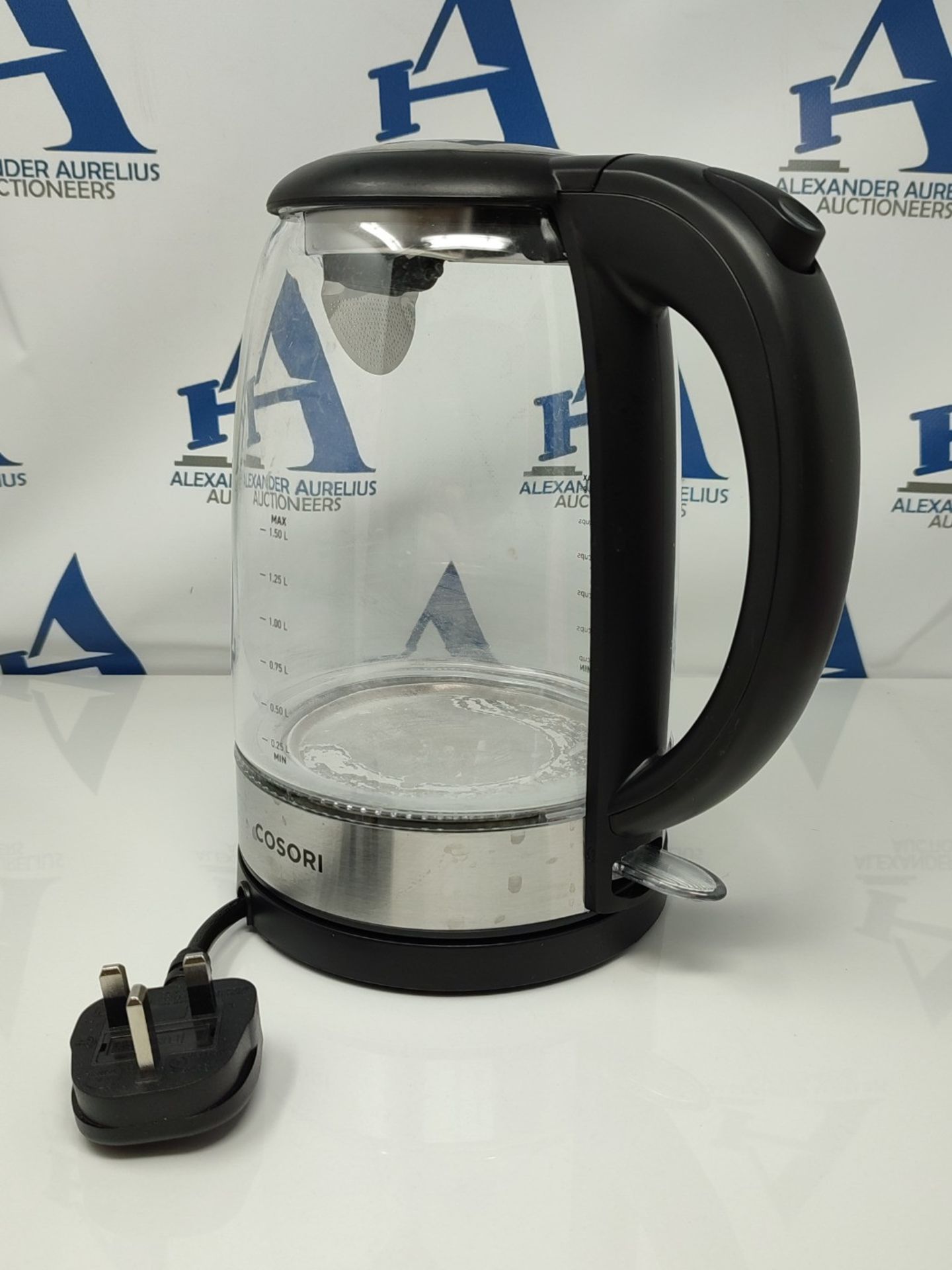 COSORI Electric Kettle Glass, Fast Boil Quiet, 3000W 1.5L with Blue LED, Stainless Ste - Image 2 of 2
