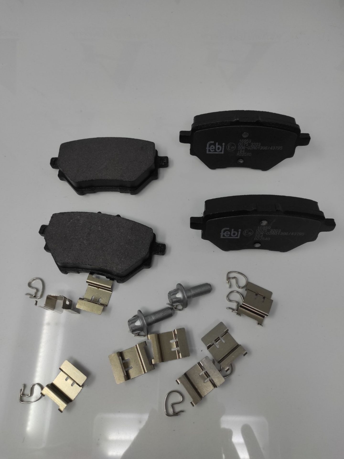 febi bilstein 16959 Brake Pad Set with fastening material, 1 unit - Bild 2 aus 2