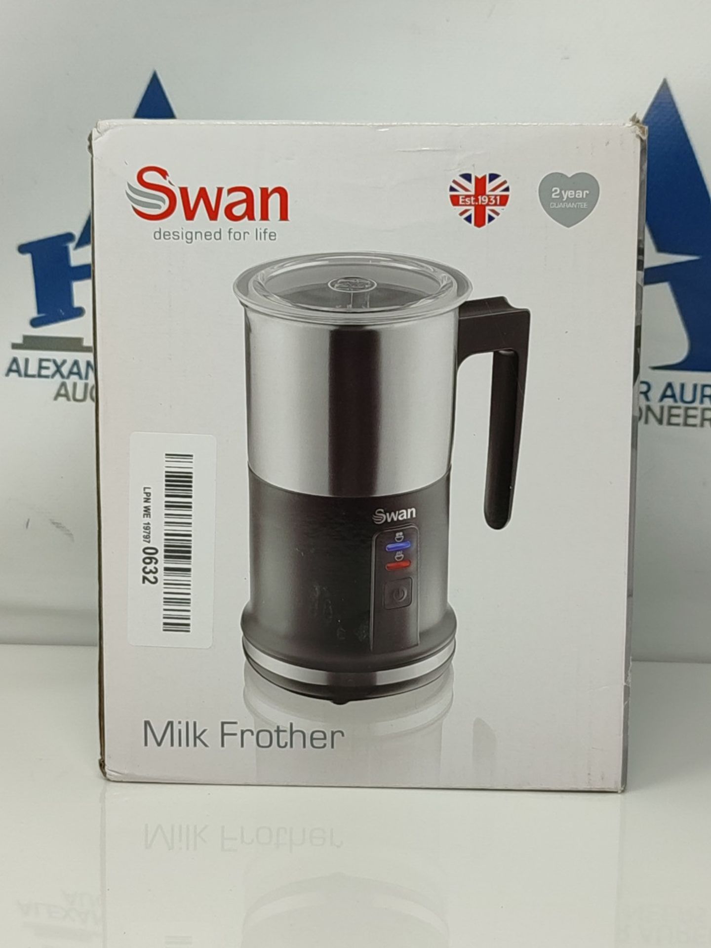 Swan, Automatic Milk Frother and Warmer, 2 Layer Non-Stick Coating, 500W, 500 W, Black - Image 2 of 3