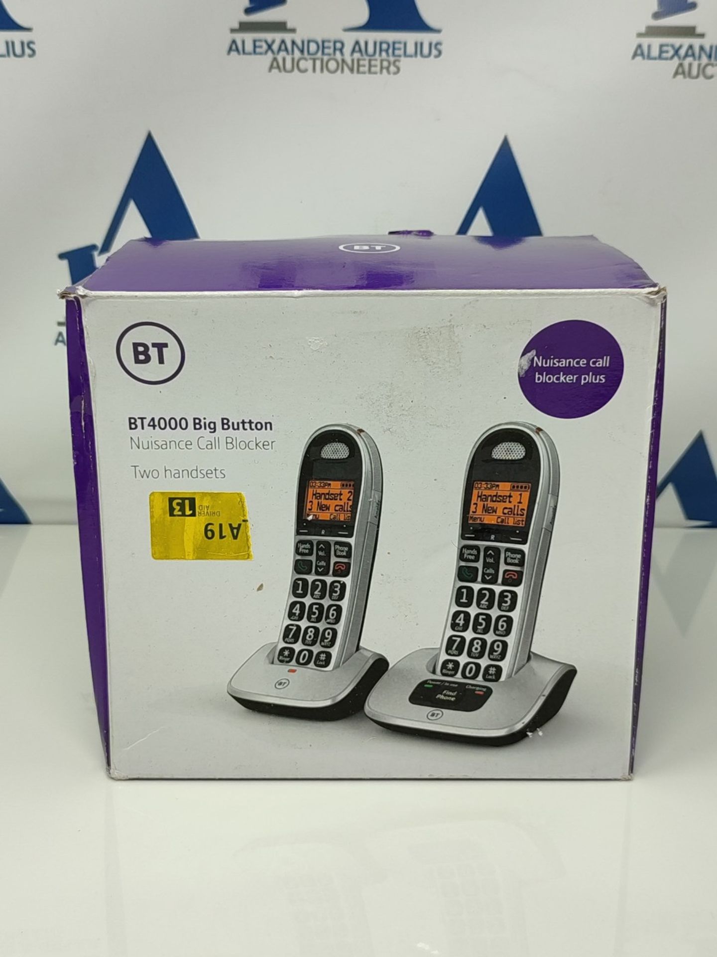 RRP £65.00 BT 4000 Cordless Landline House Phone with Big Buttons, Advanced Nuisance Call Blocker - Bild 2 aus 3
