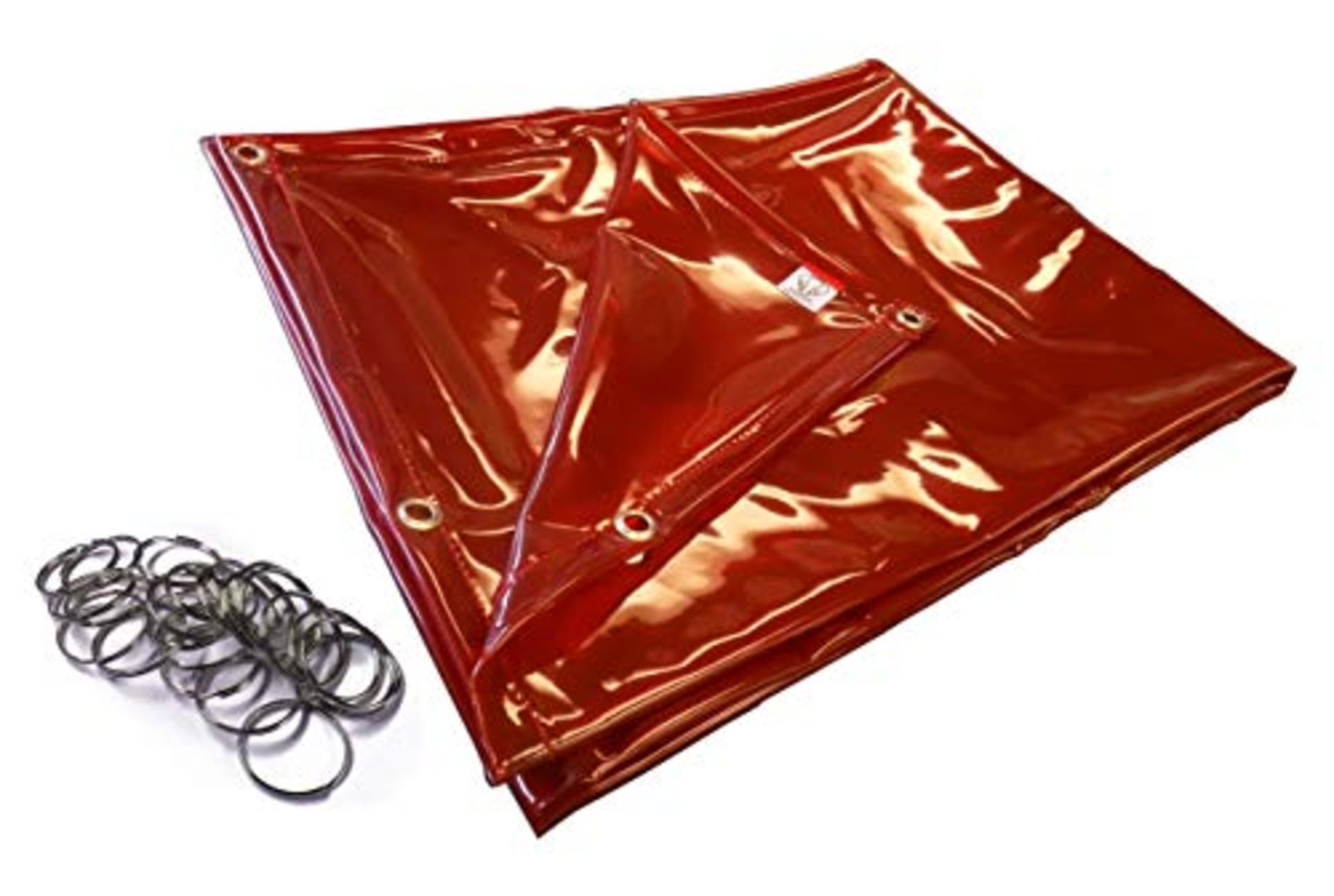 RRP £86.00 TUSKER INDUSTRIAL SAFETY Welding Curtain, Amber, PVC, 1.83 M x 1.83 M (6 ft. x 6 ft.)