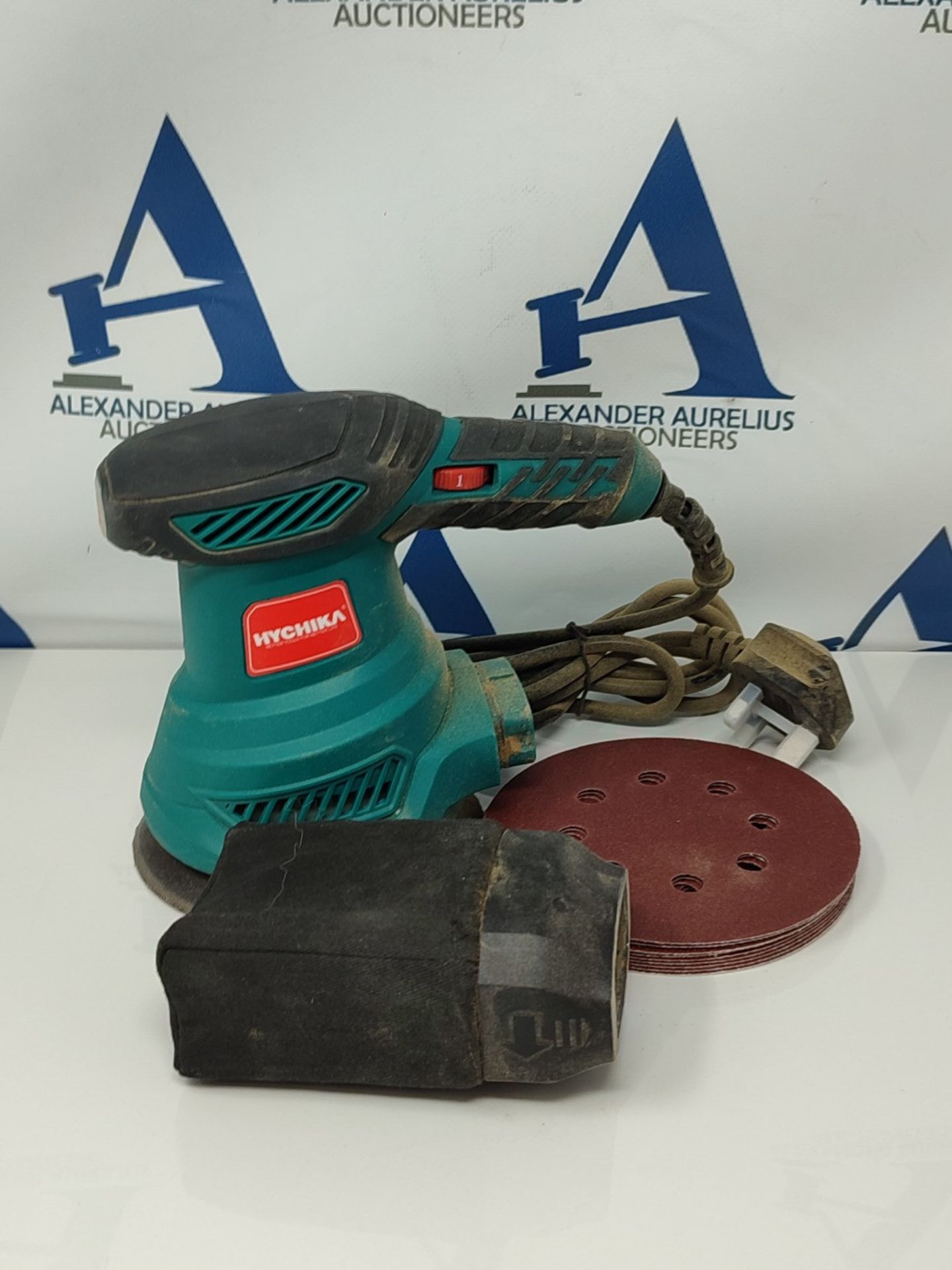 Orbital Sander, HYCHIKA 300W 13000RPM Random Orbital Sander, 6 Variable Speeds, 125mm - Image 2 of 2