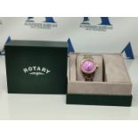 RRP £104.00 ROTARY L BERRY DIAL 2 TONE BLET WATCH