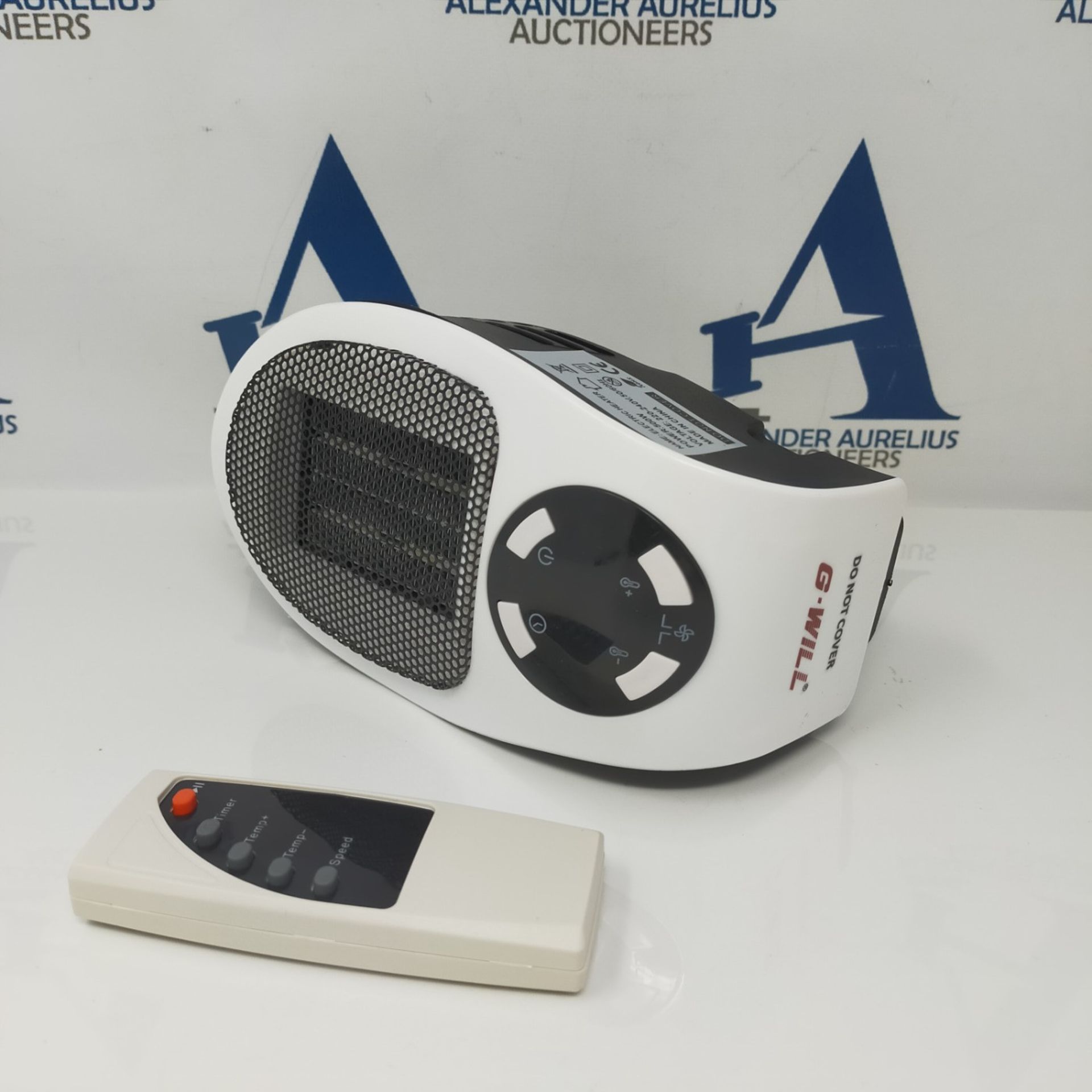 Plug in Heater 500W (White), 15p per Hour Running Cost, Ceramic Mini Portable Electric - Bild 2 aus 2
