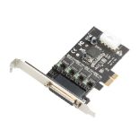 i-tec PCI-E POS Card 4x Serial RS232 PCI-Express Controller 5V/12V Serial Adaptor Chip