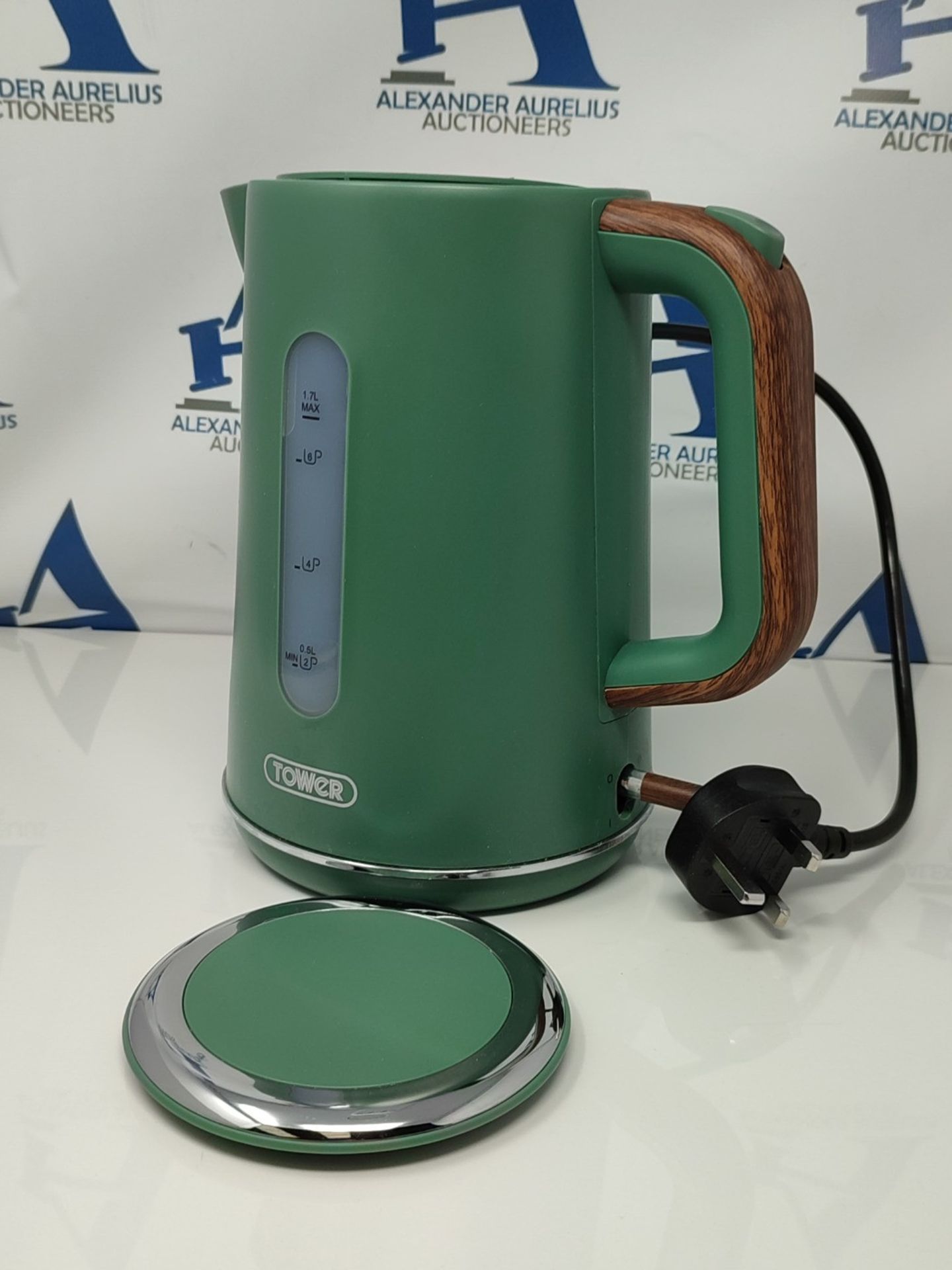 Tower T10037JDE Jug Kettle with Rapid Boil, 3000W, Jade Green, 1.7 L - Image 3 of 3