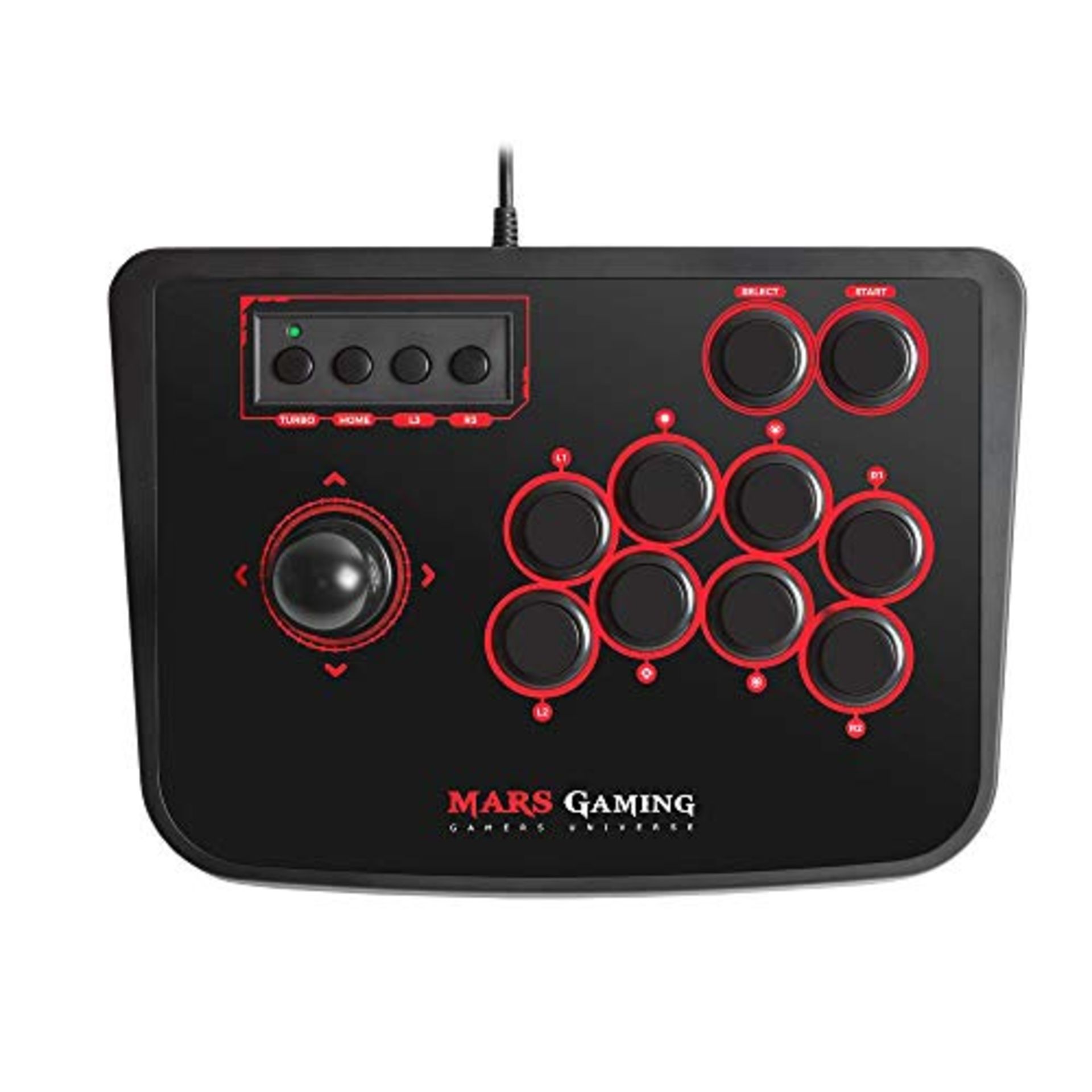 MARS Gaming MRA  Controller Retro Arcade Stick (Mechanical Switches, Turbo Mode, Er