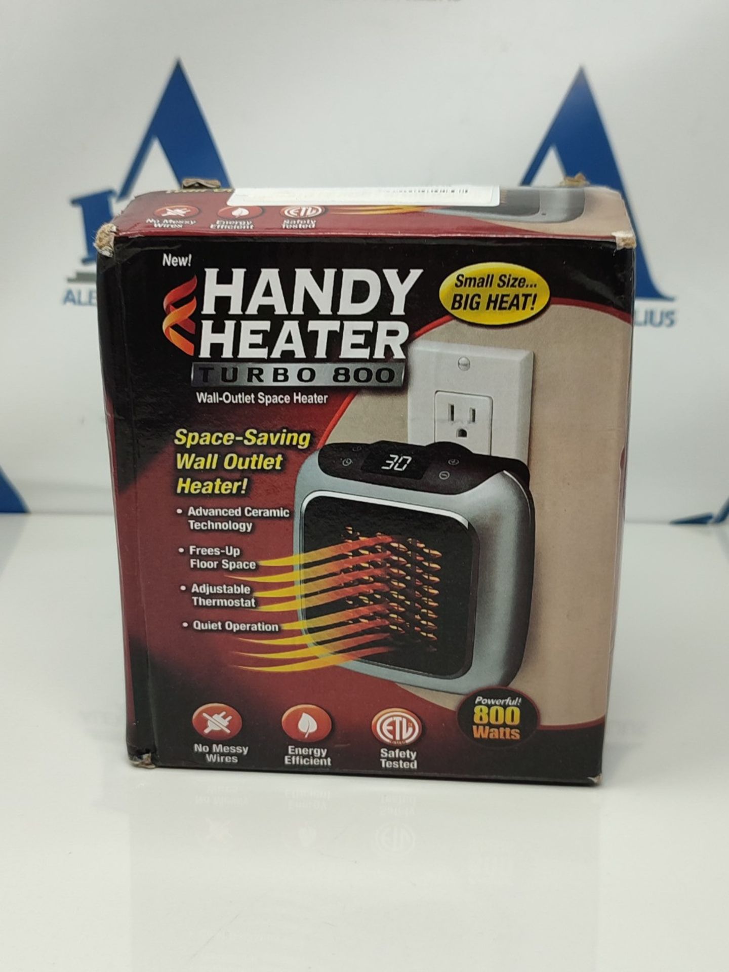 Fan Heaters for Home, 800W Plug in Heater 2 Mode PTC Ceramic Heaters 1-12H Timer Overh