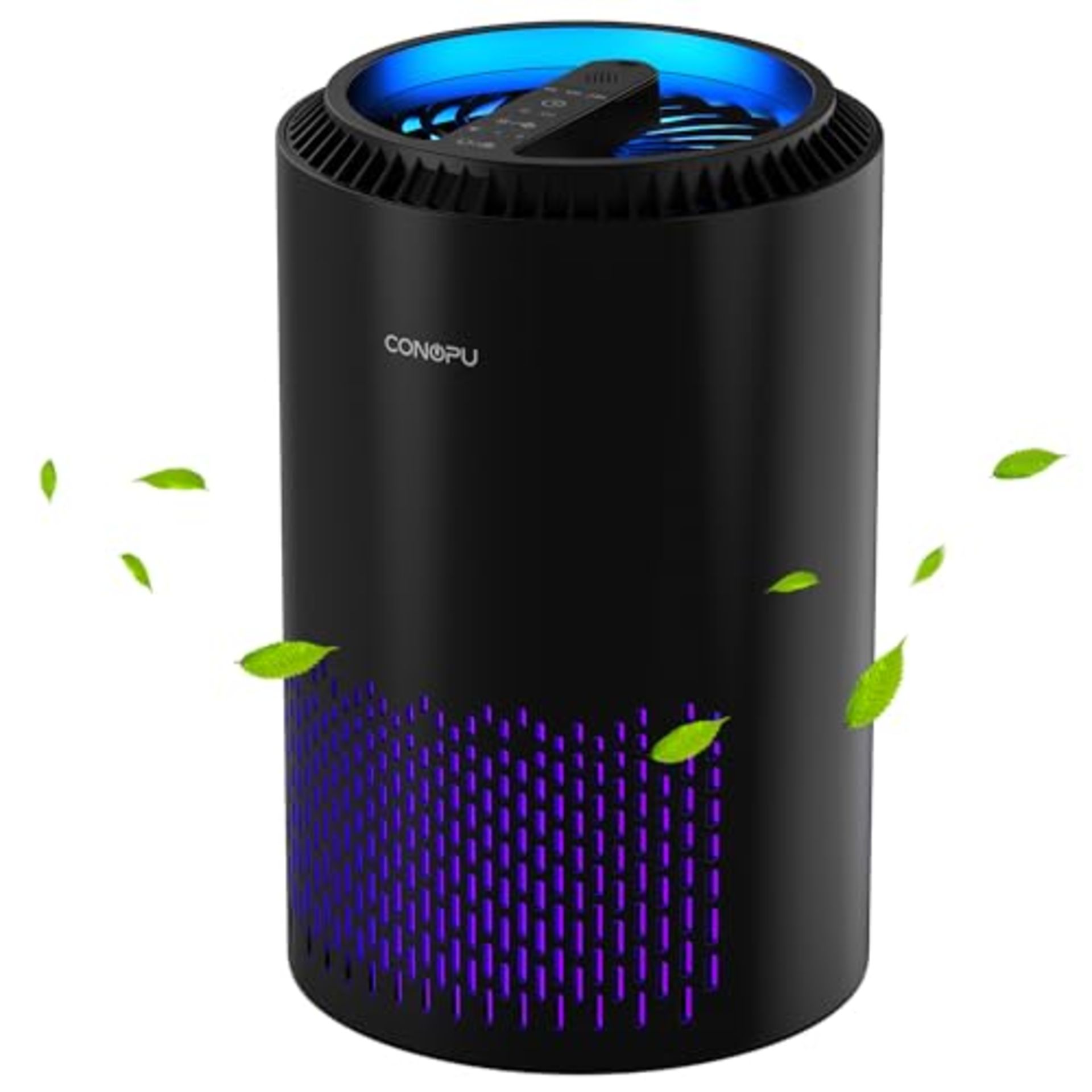 CONOPU Air Purifier for Home Bedroom with Hepa H13 99.97% Filter, Black, Air Cleaner p