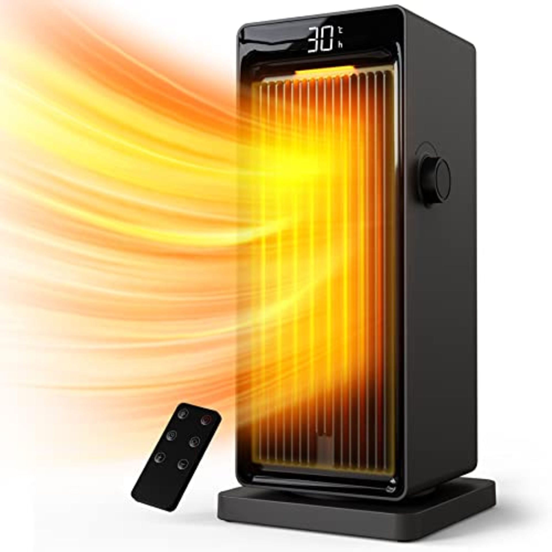 RRP £59.00 OMISOON Heater, ECO Electric Heater, 90°Oscillation, 24H Timer, Thermostat, Low Energ