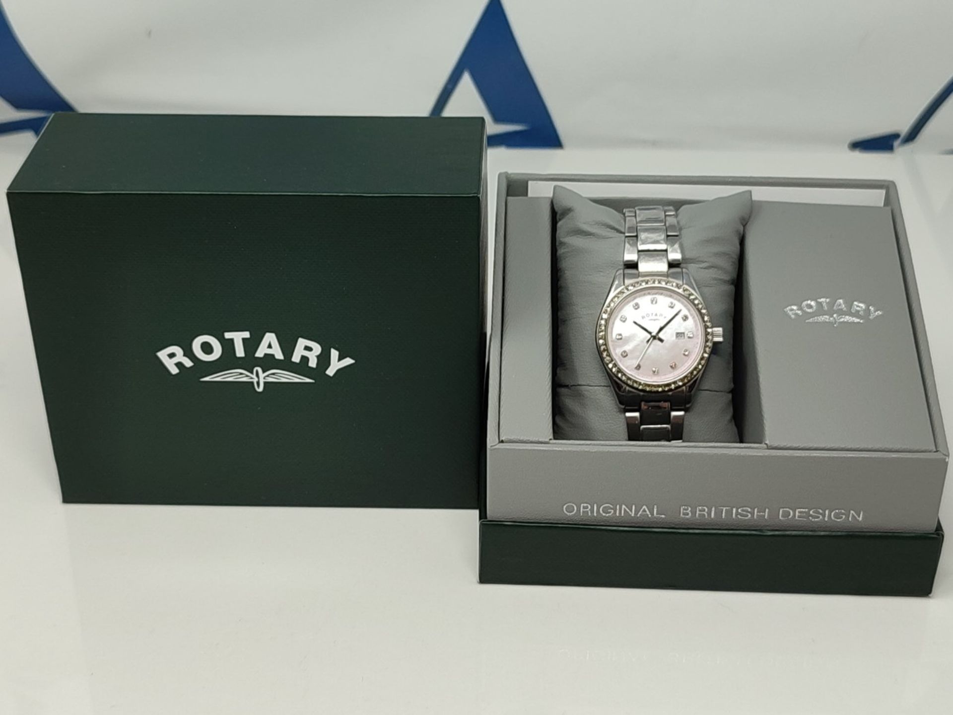 RRP £94.00 Rotary Ladies Silver Stainless Steel Watch