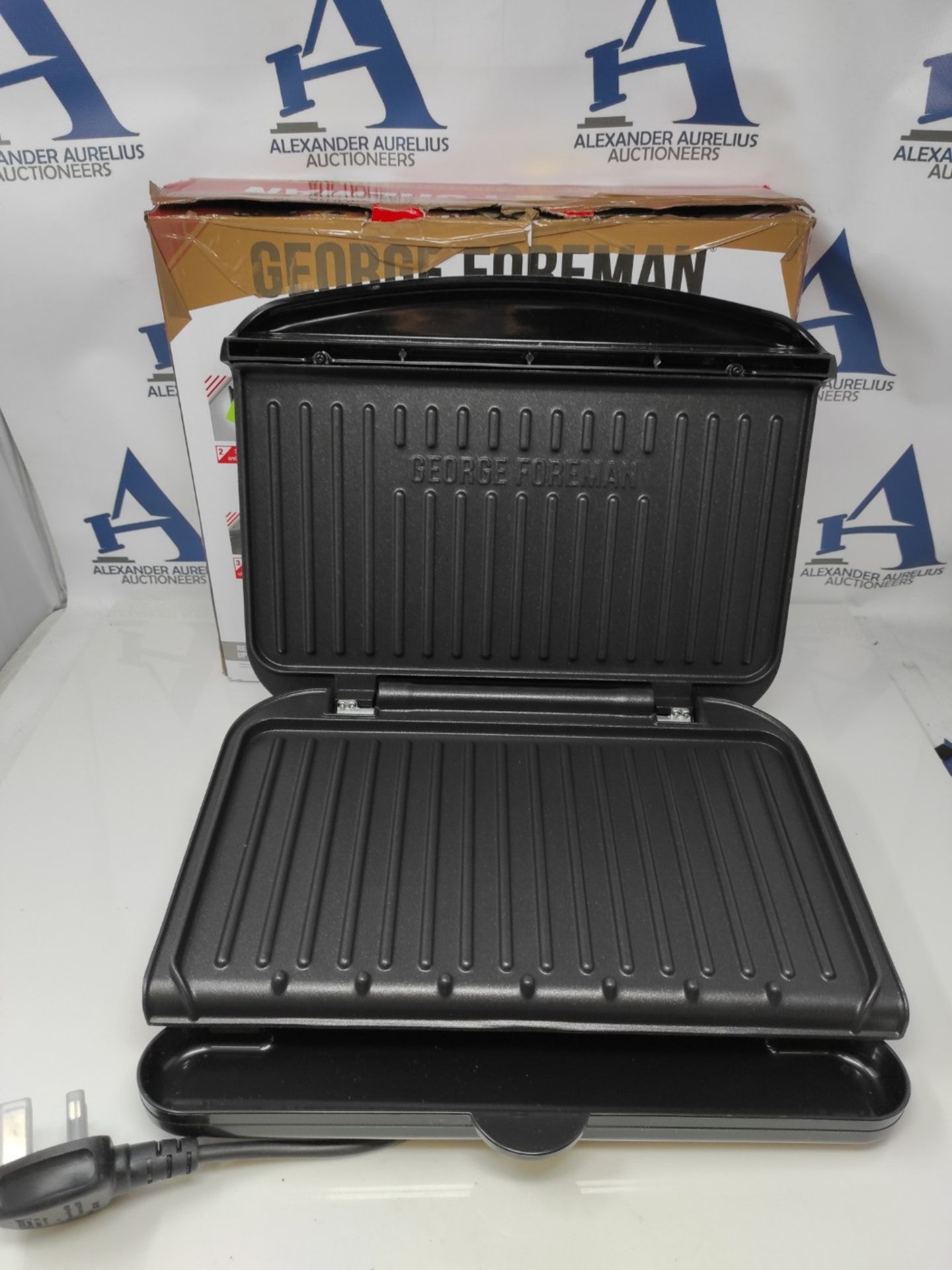 George Foreman Medium Electric Fit Grill [Non stick, Healthy, Griddle, Toastie, Hot pl - Image 3 of 3
