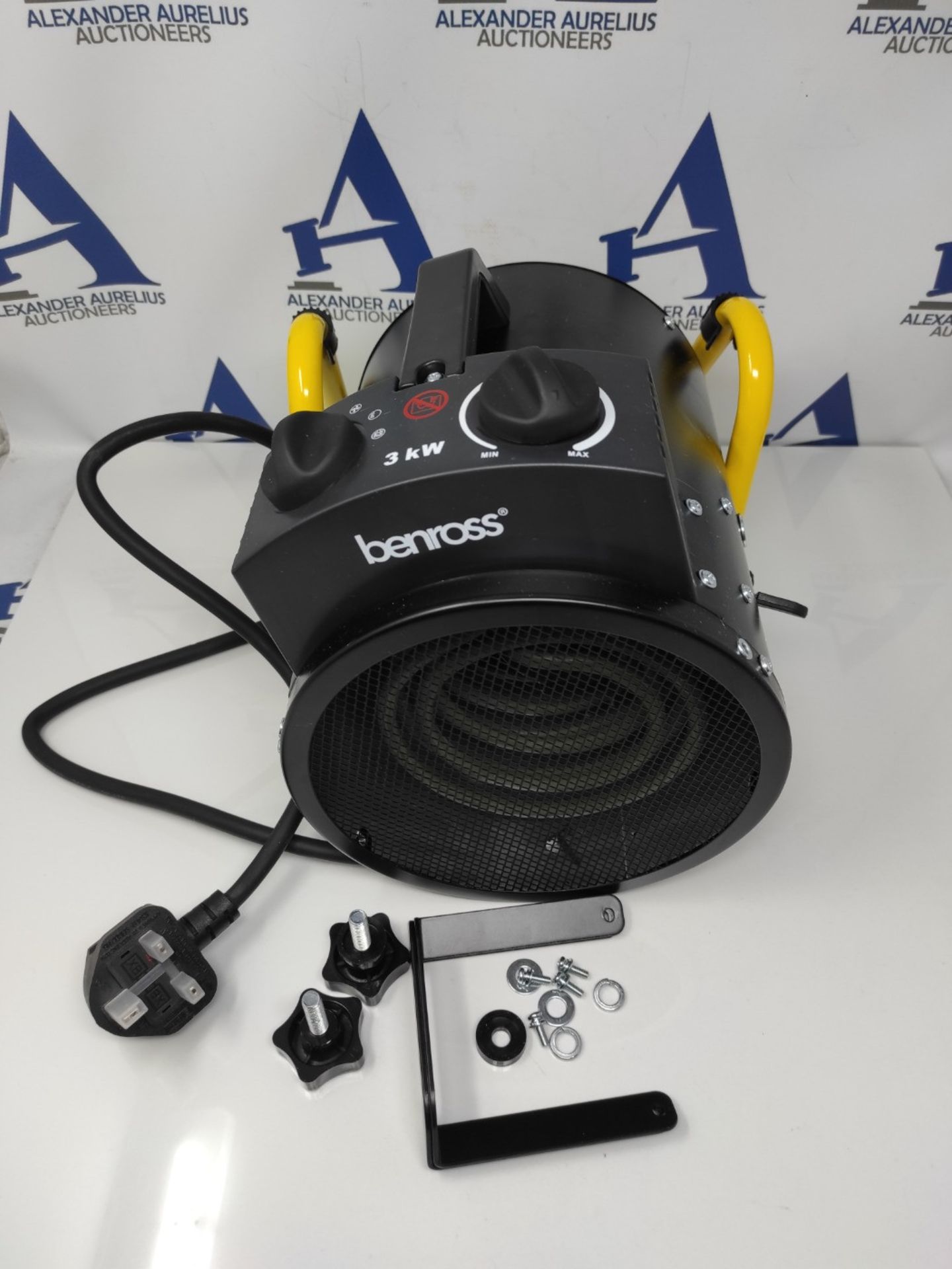 Benross 42450 3000W Industrial Fan Heater/Adjustable Thermostatic Control/Cool Air Set - Bild 2 aus 3