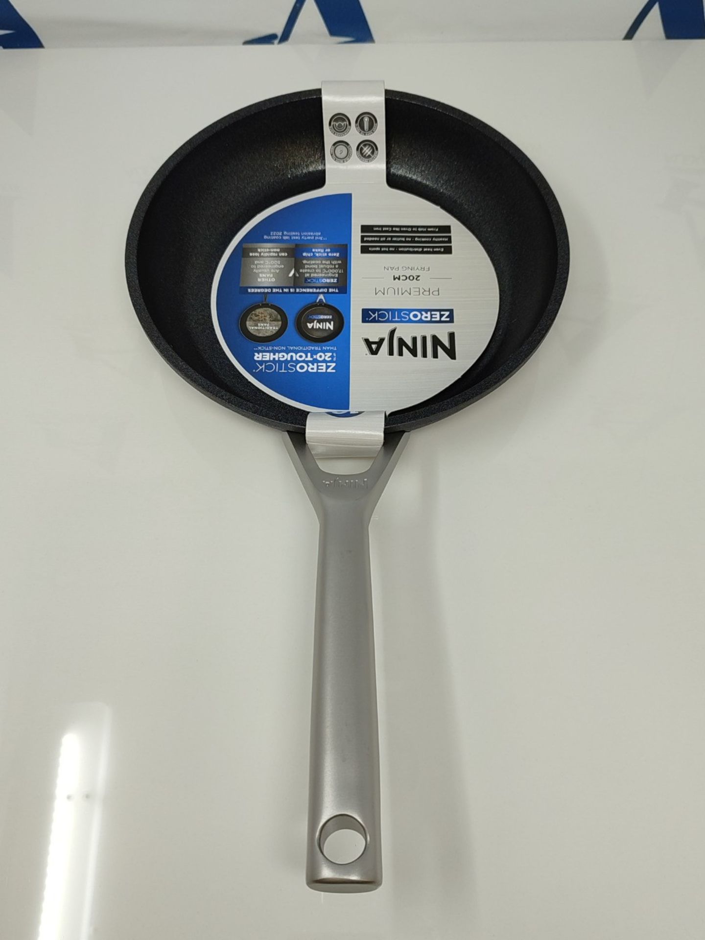 Ninja Foodi ZEROSTICK 20cm Frying Pan, [C30020UK] Hard Anodised Aluminium, Non-Stick, - Image 3 of 3