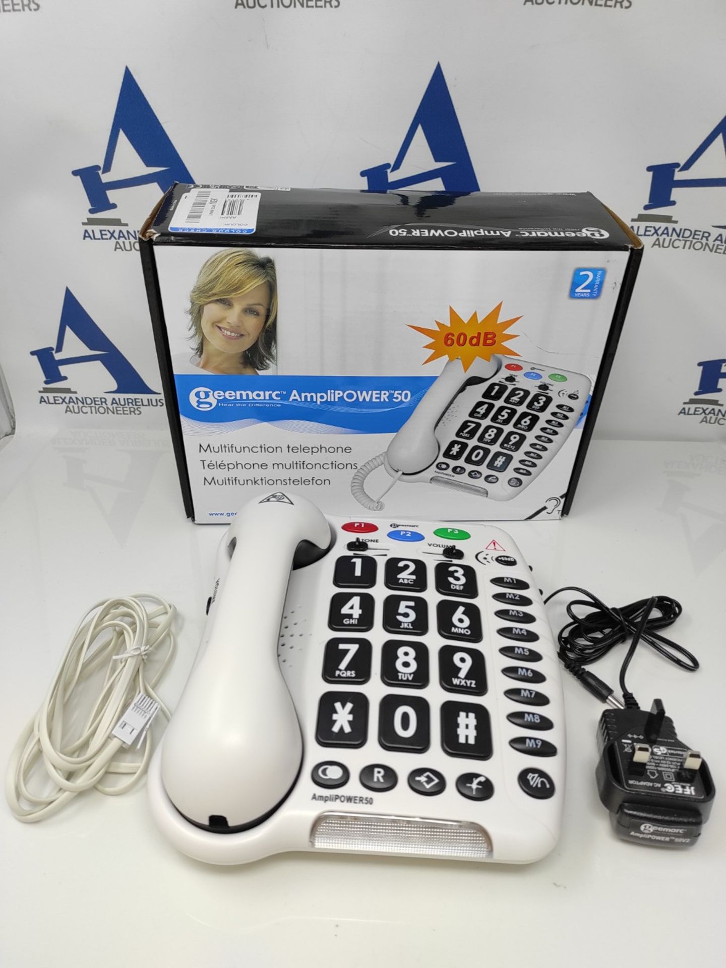 RRP £93.00 Geemarc Amplipower 50 - Amplified Corded Telephone with Tone and Volume control, Large - Bild 2 aus 2