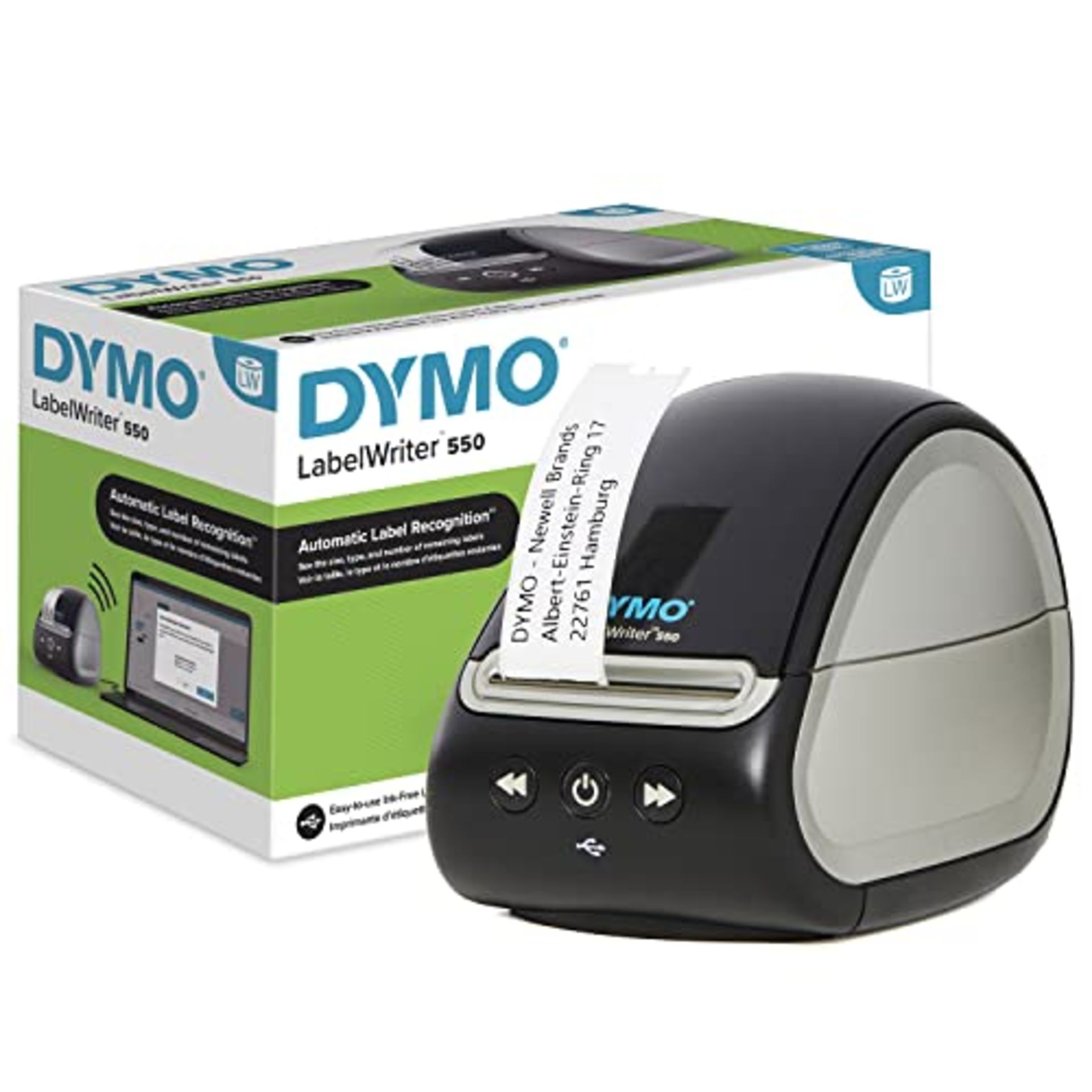 RRP £78.00 DYMO LabelWriter 550 Label Printer | Label Maker with Direct Thermal Printing | Automa