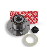 febi bilstein 24414 Wheel Bearing Kit with wheel hub, ABS sensor ring and axle nut, pa