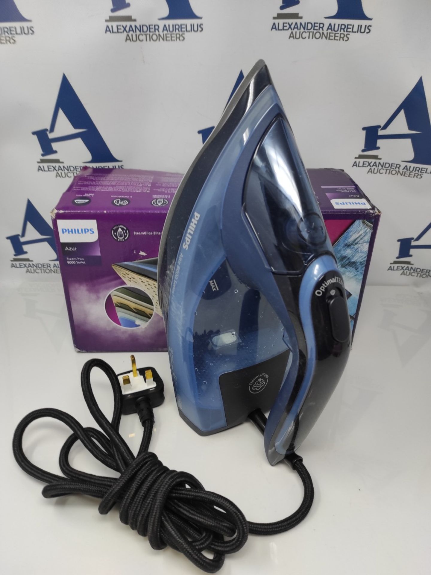 RRP £89.00 Philips Domestic Appliances Azur 8000 Series Steam Iron - 55 g/min Continuous Steam, 2 - Image 3 of 3