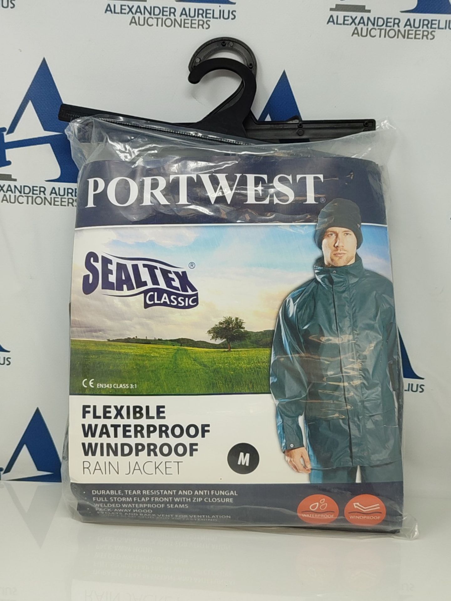 RRP £52.00 Portwest Sealtex Classic Jacket, Size: M, Colour: Black, S450BKRM - Bild 2 aus 3