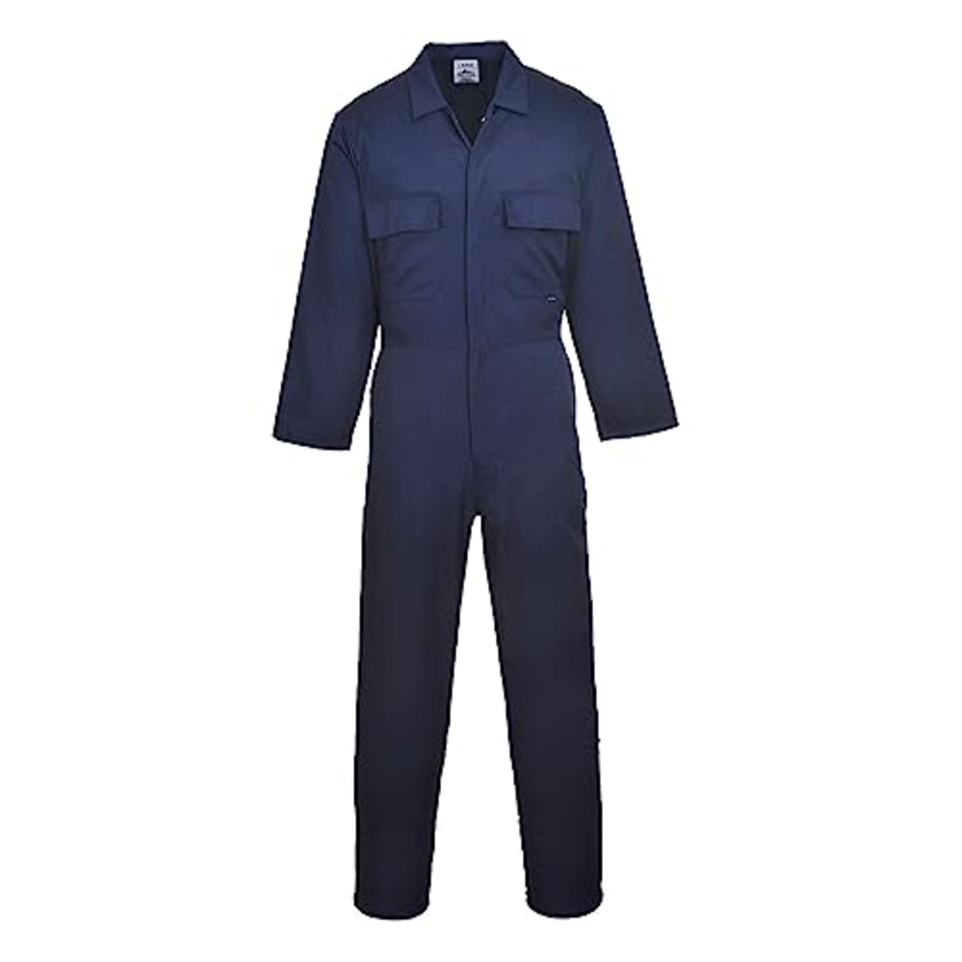Portwest S999 Men's Euro Workwear Polycotton Coverall Boiler Suit Overalls Navy, M